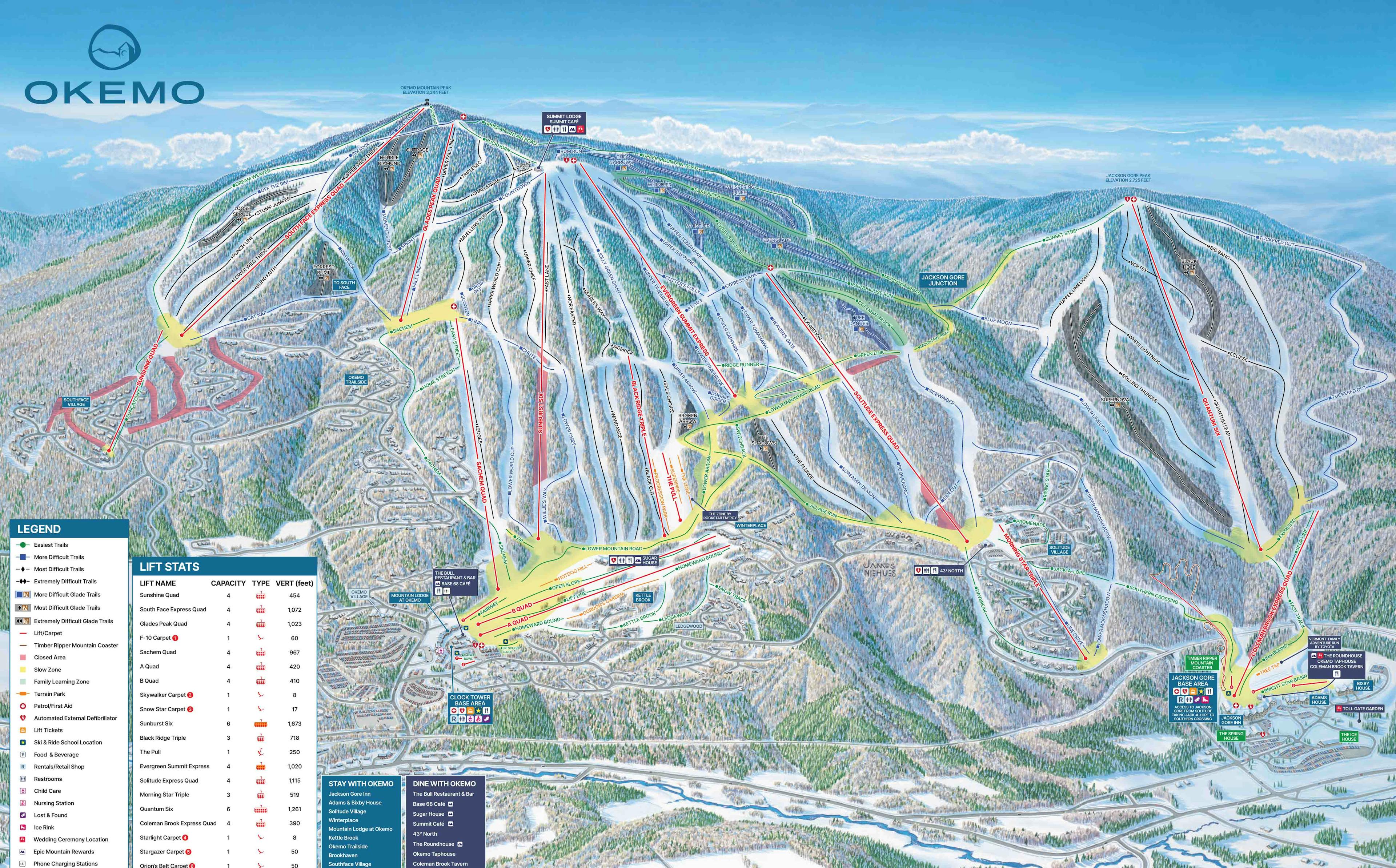 Okemo Trail Map