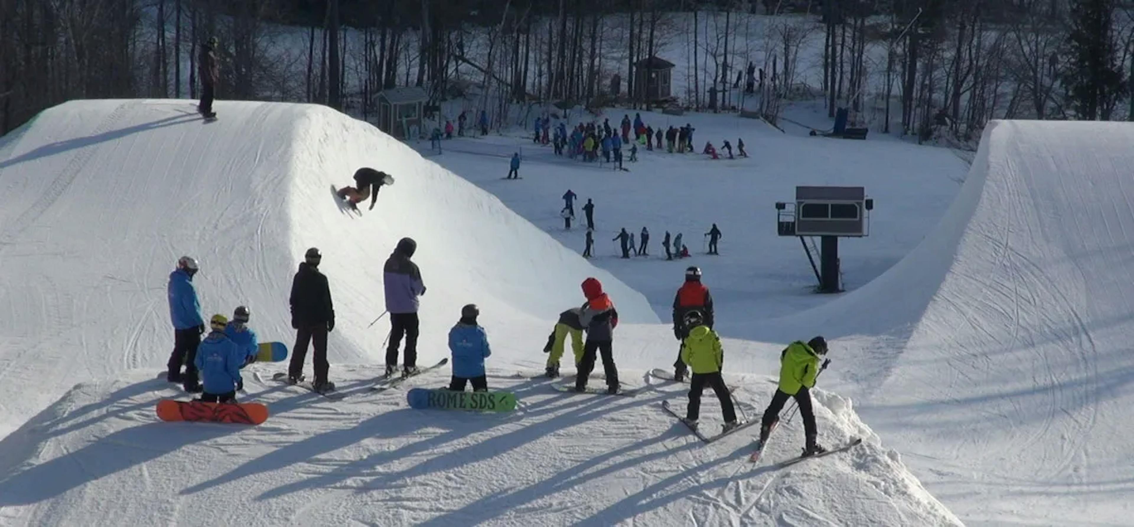 Test your freestyle skills in Okemon’s terrain parks 