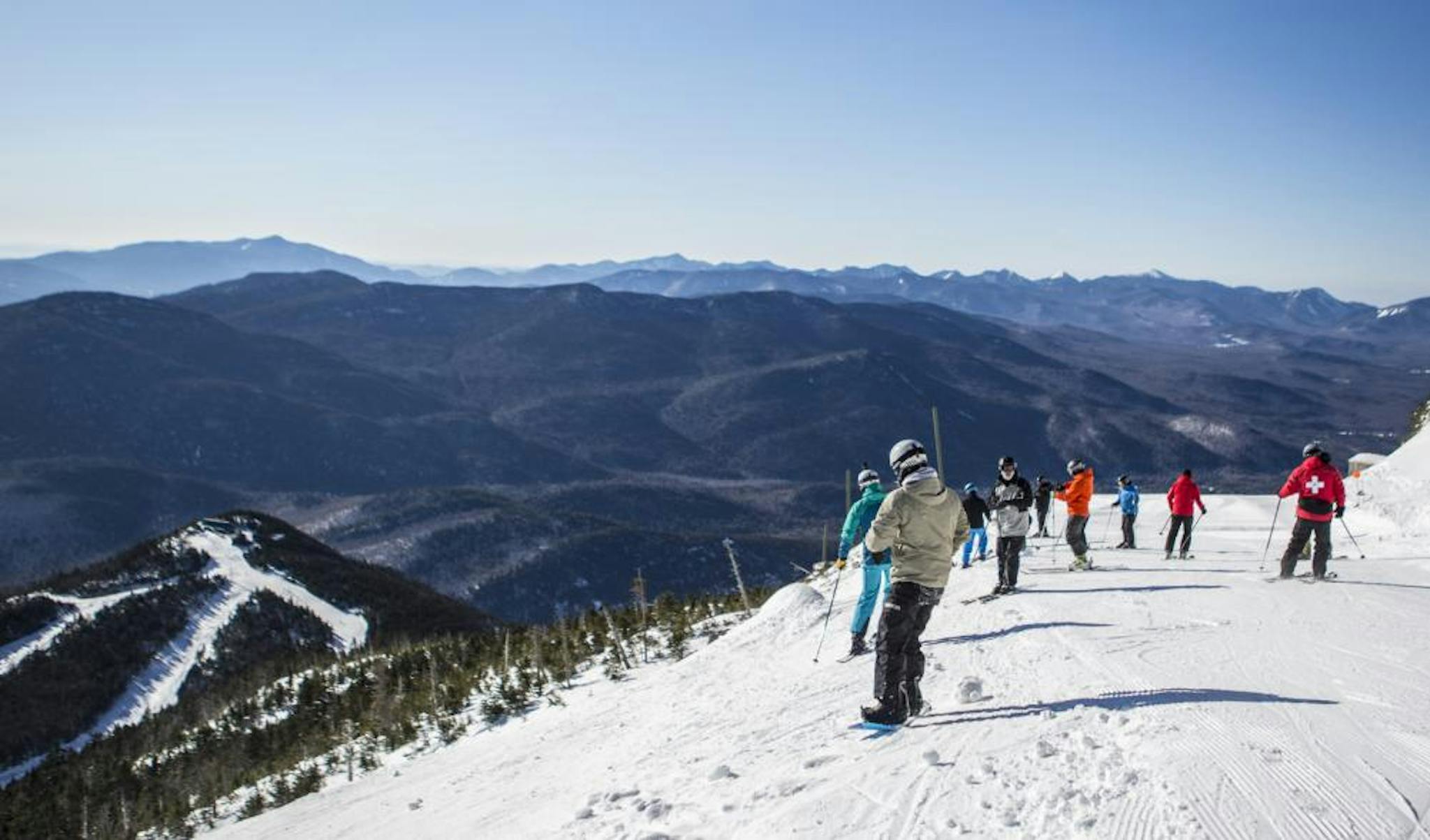 Morning ski session at Lake Placid Resort on Whiteface Mountain