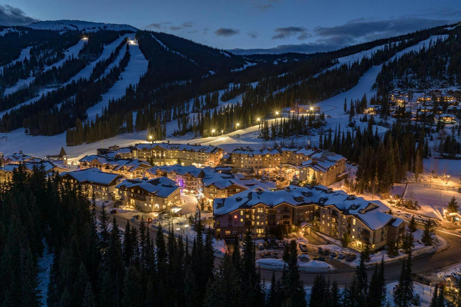 Evening at Sun Peaks