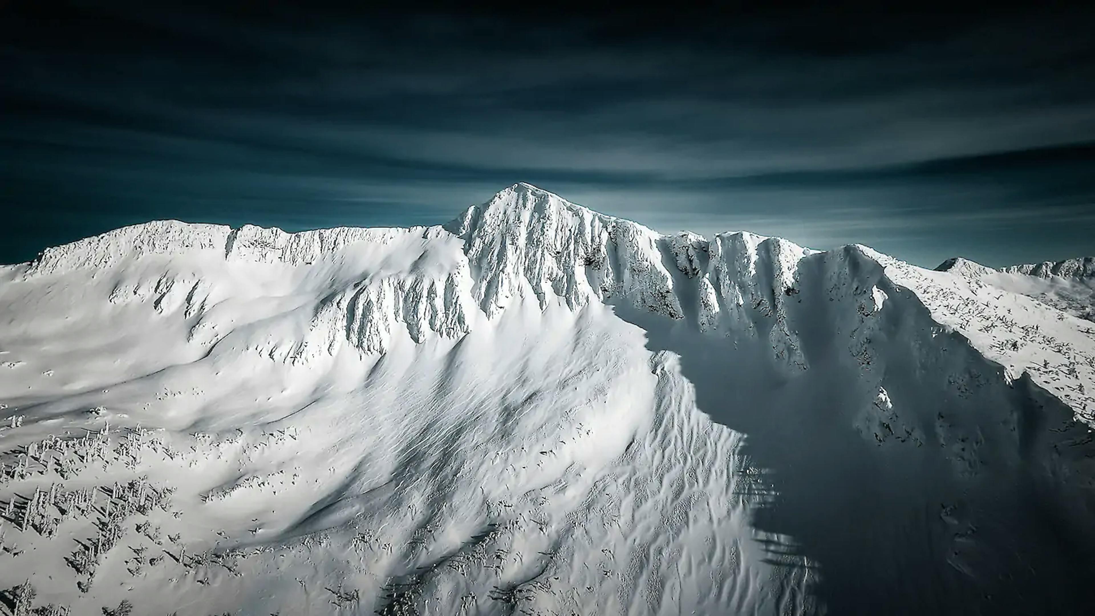 Aerial view of the mountain at Whitewater