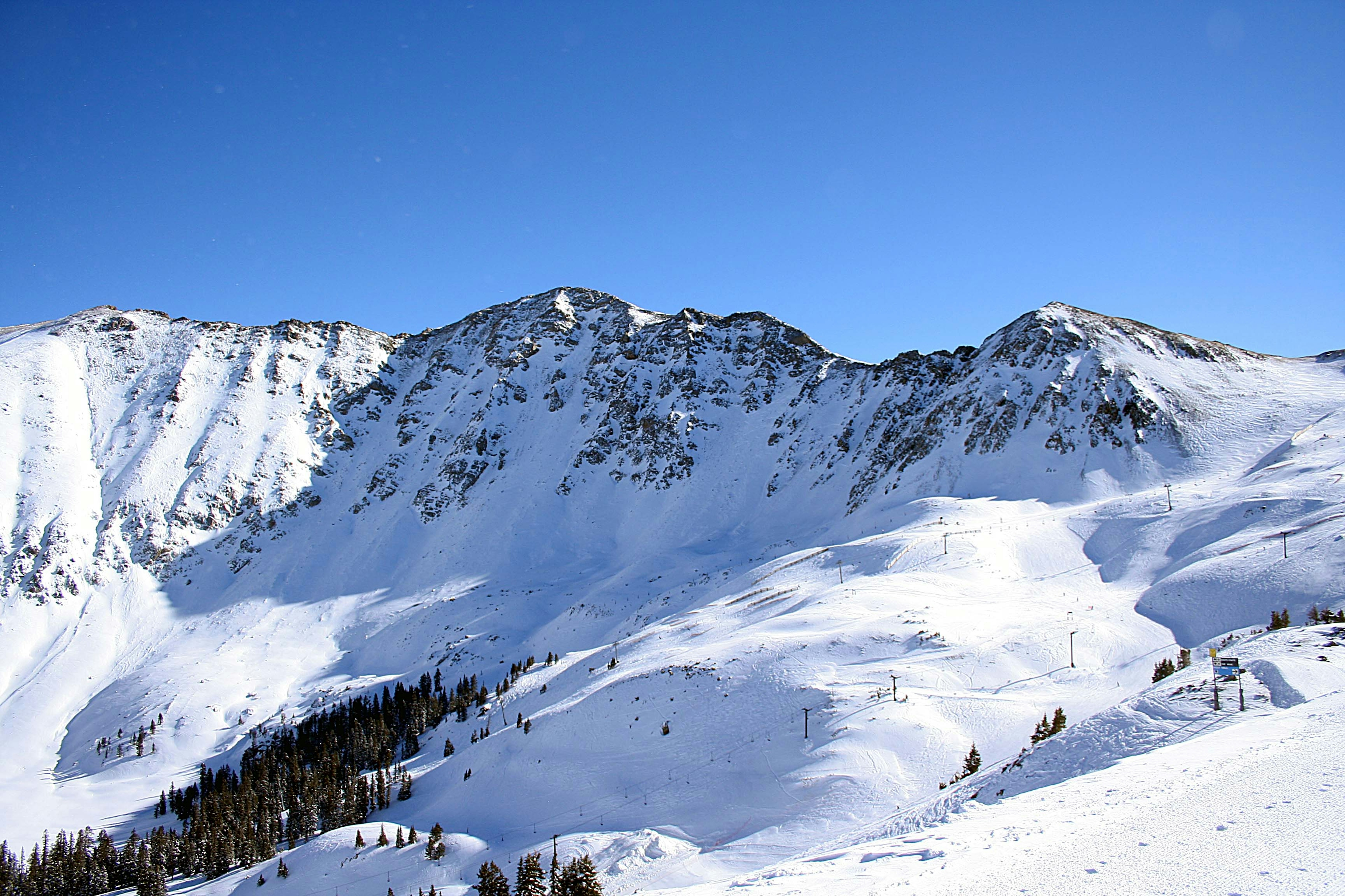 Aerial view of the mountain at Arapahoe Basin in Colorado