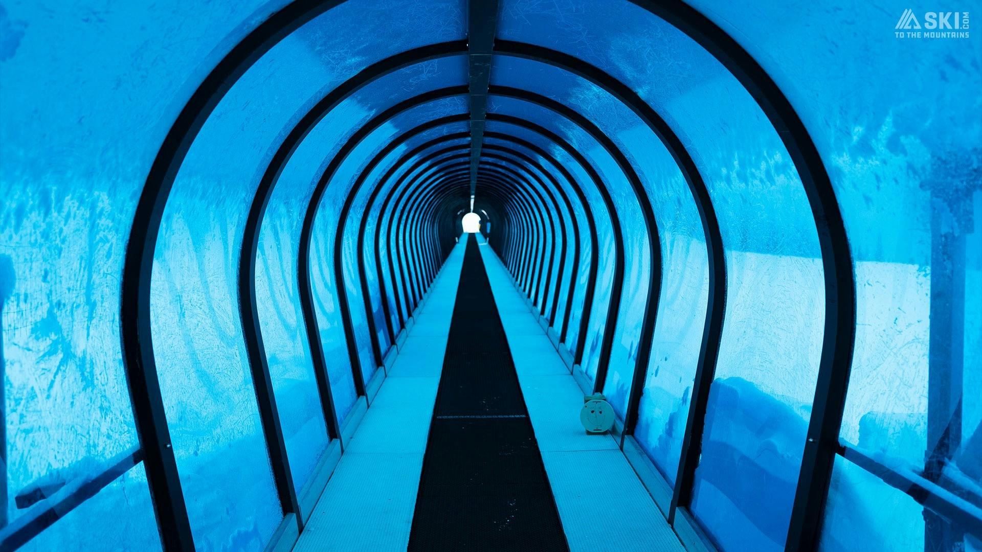 Banff ski tunnel zoom virtual background