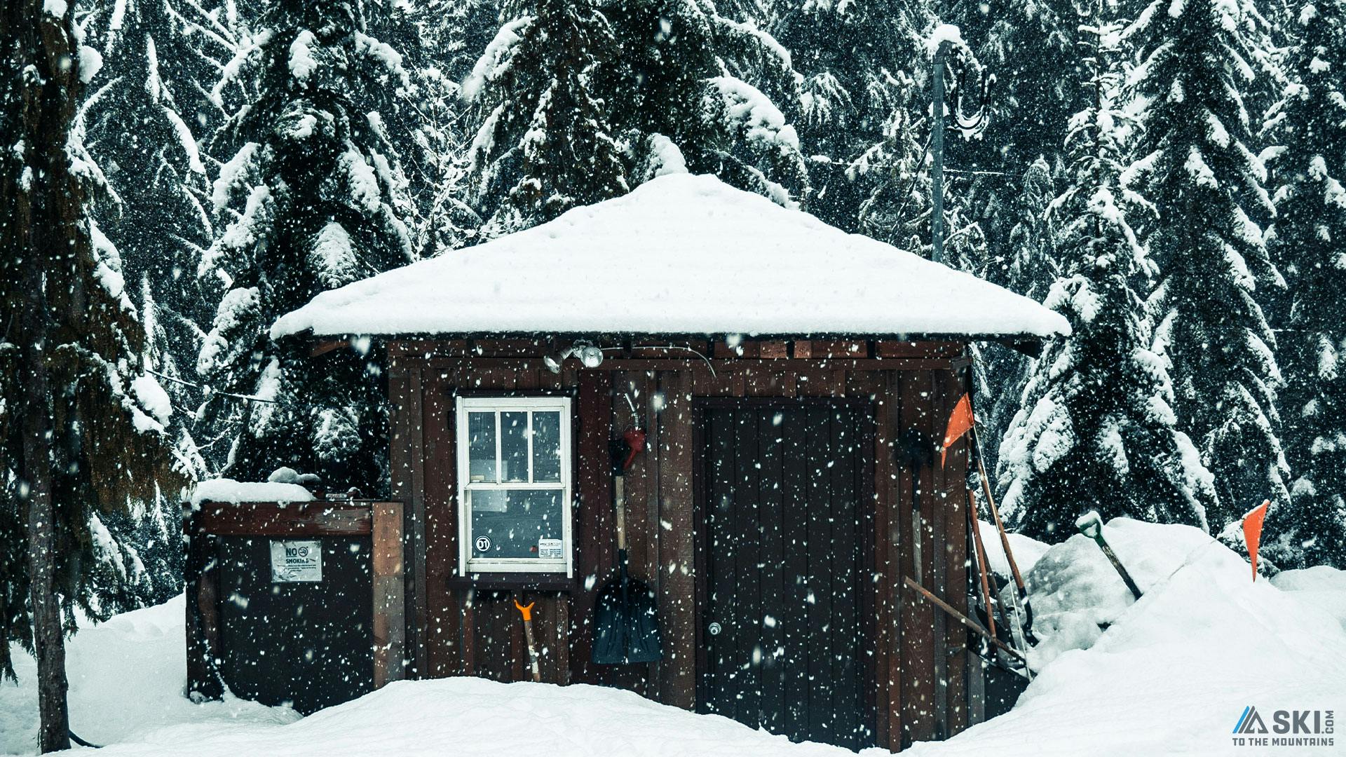snow in Whistler Blackcomb for zoom virtual background