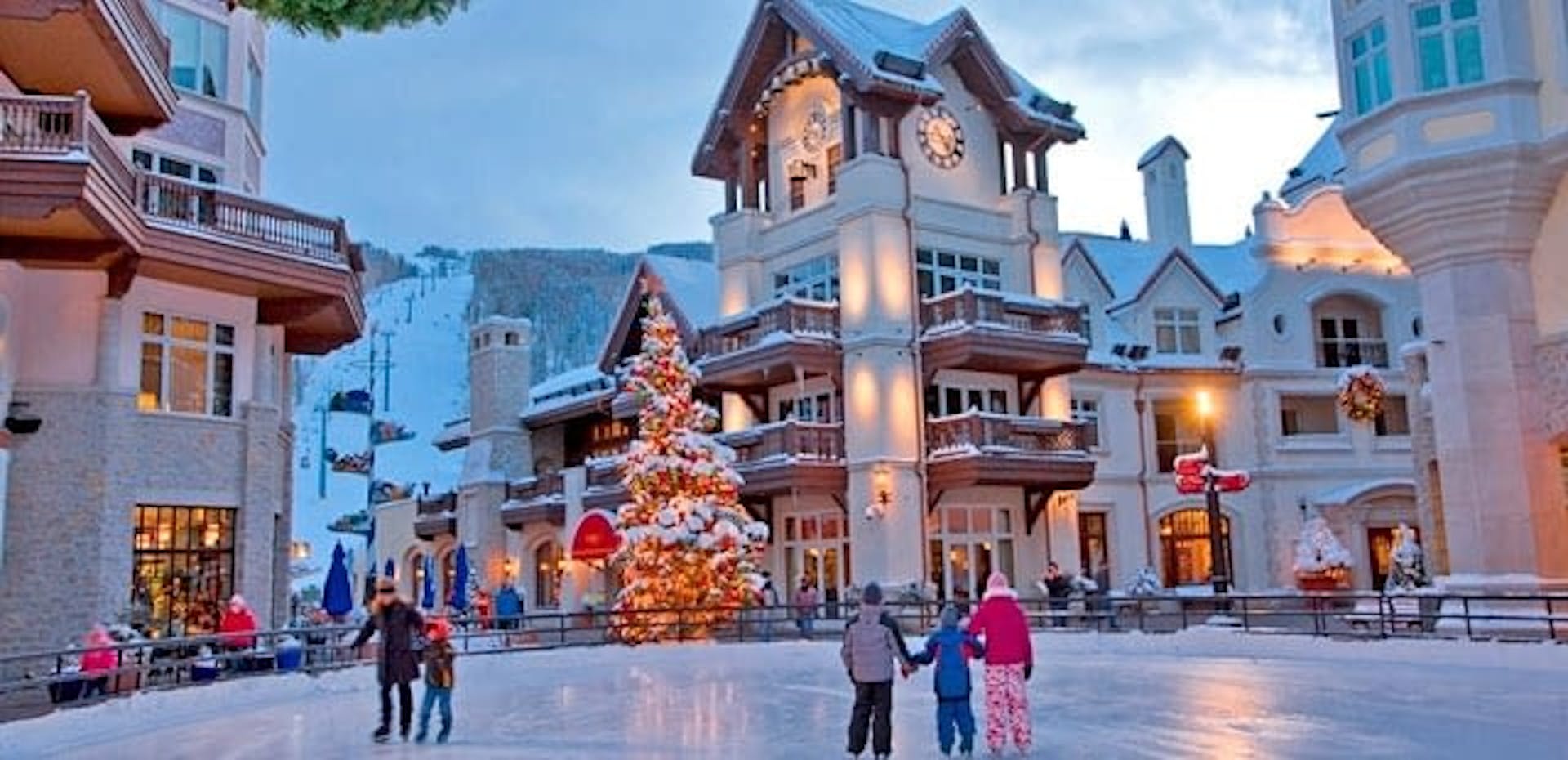 ice skating at the arrabelle in vail