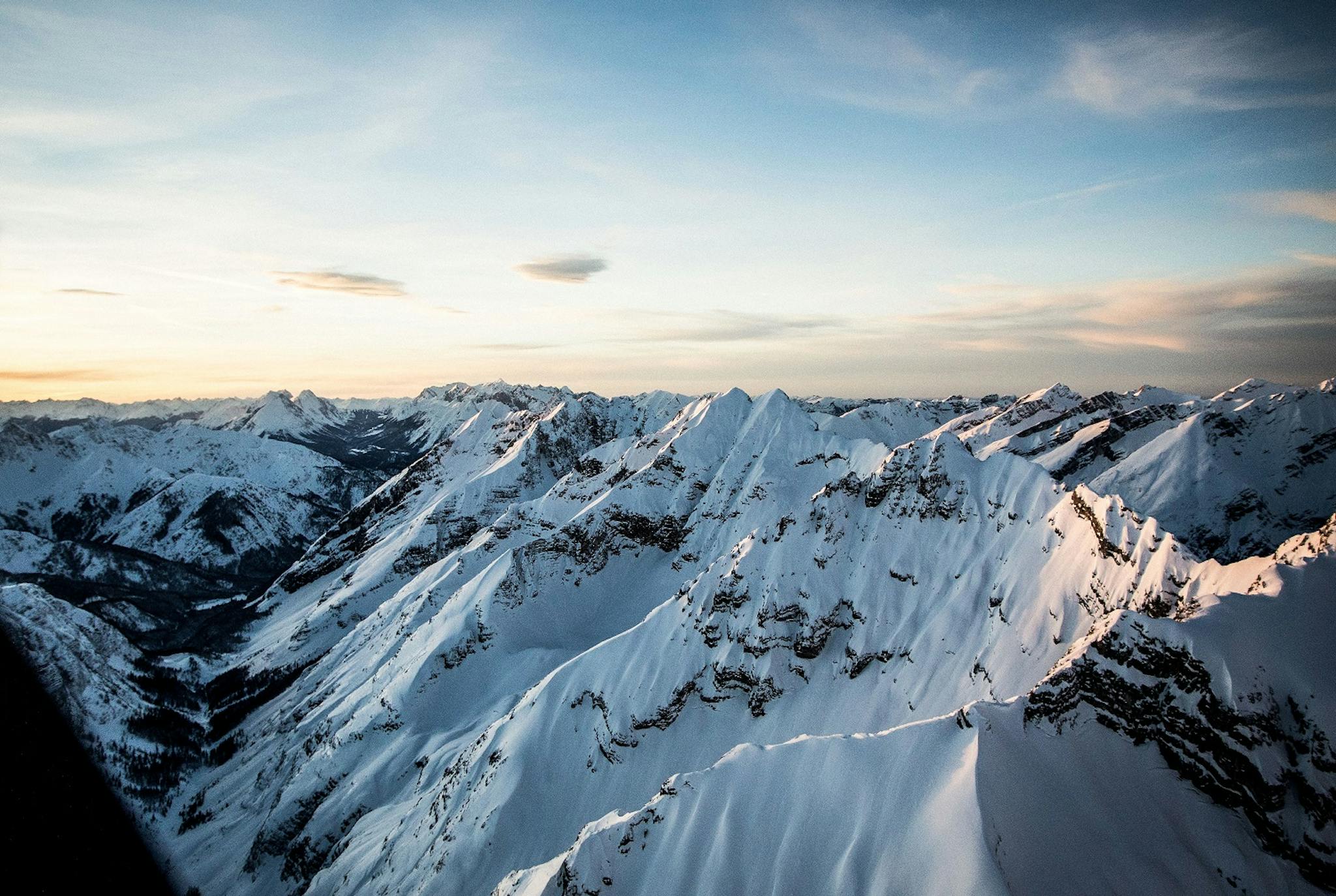 Mountain range in Innsbruck Austria