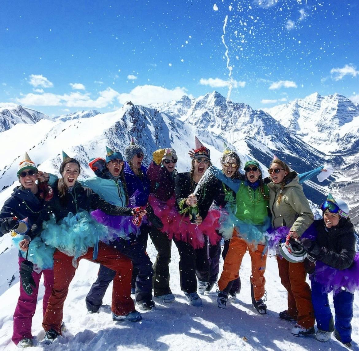 Fun outfits at Aspen Highlands Bowl