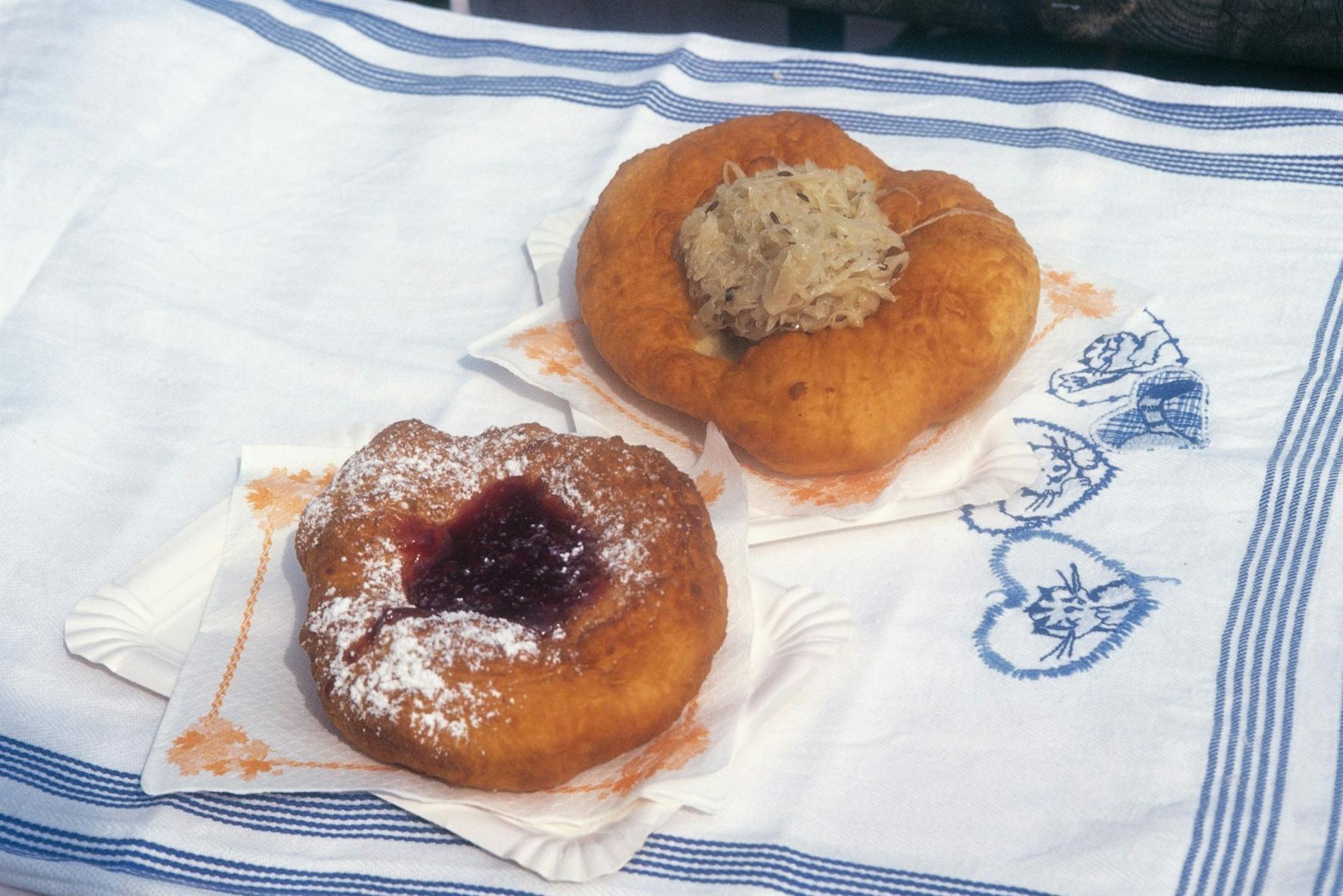 Delicious fried pastries from Austria known as Kiachln