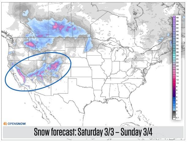 where will it snow, colorado snow forecast