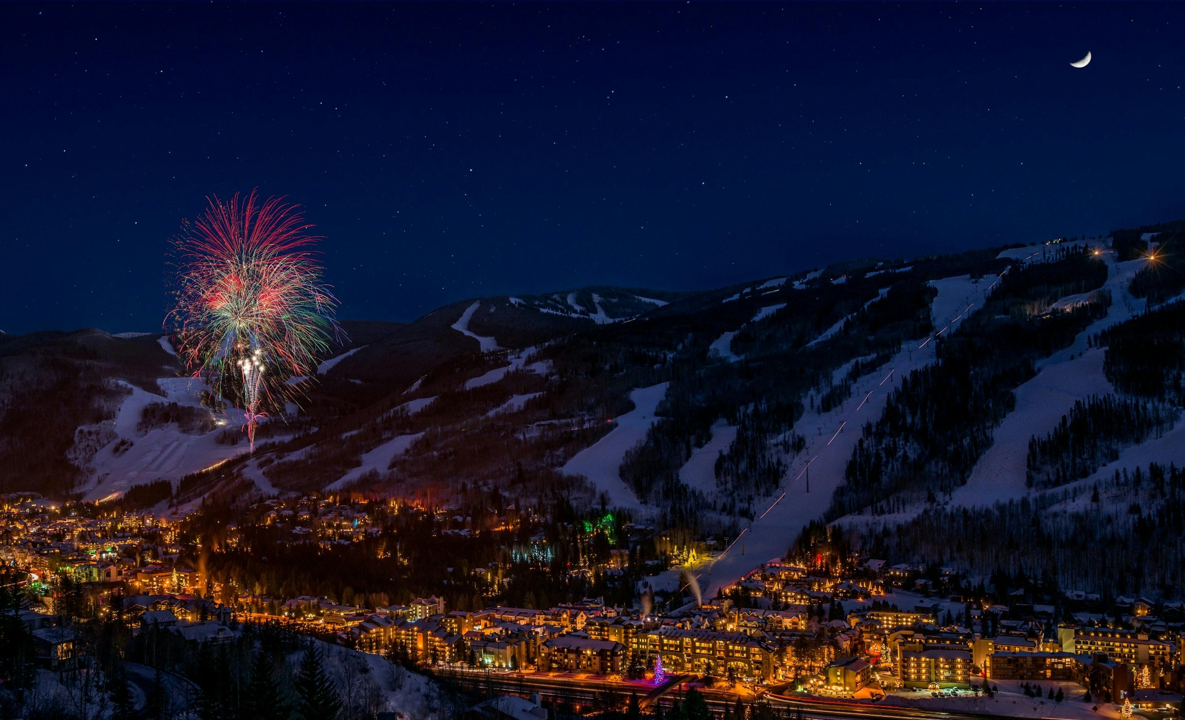 Vail New Year's Eve Fireworks, Vail NYE Fireworks, Vail Fireworks