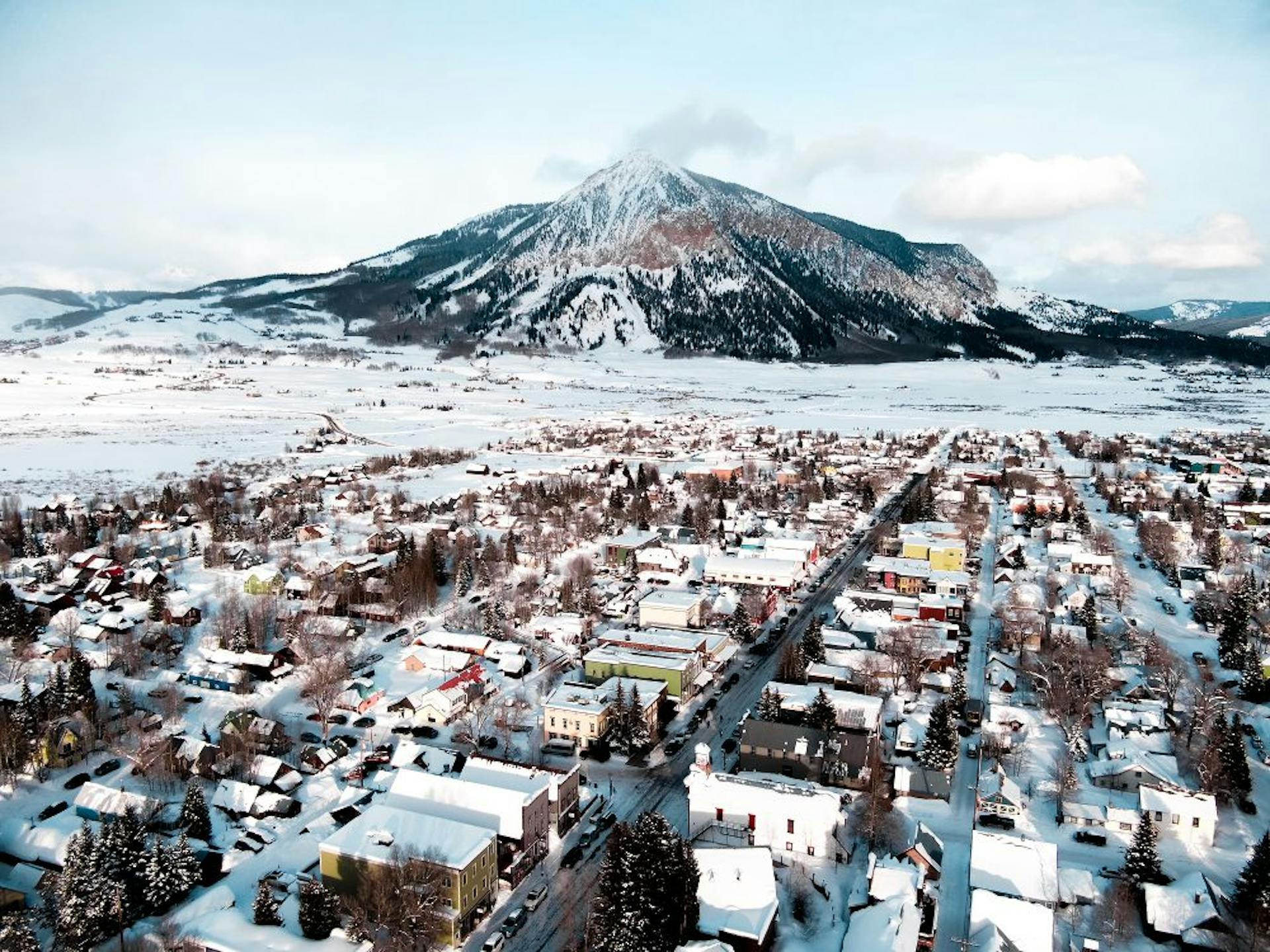 aerial photo Crested Butte, drone photo Crested Butte