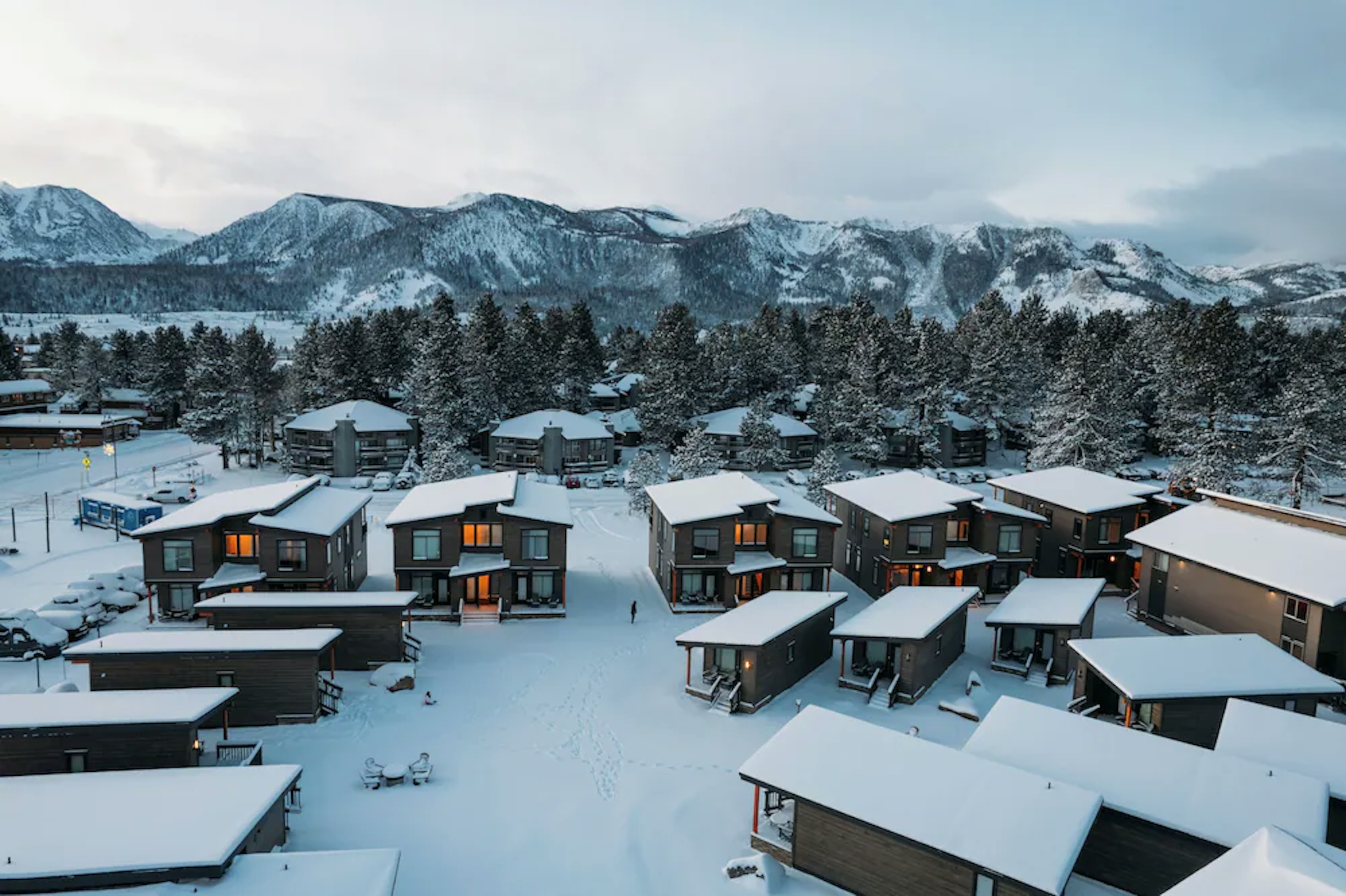 Exterior of Outbound Mammoth in winter