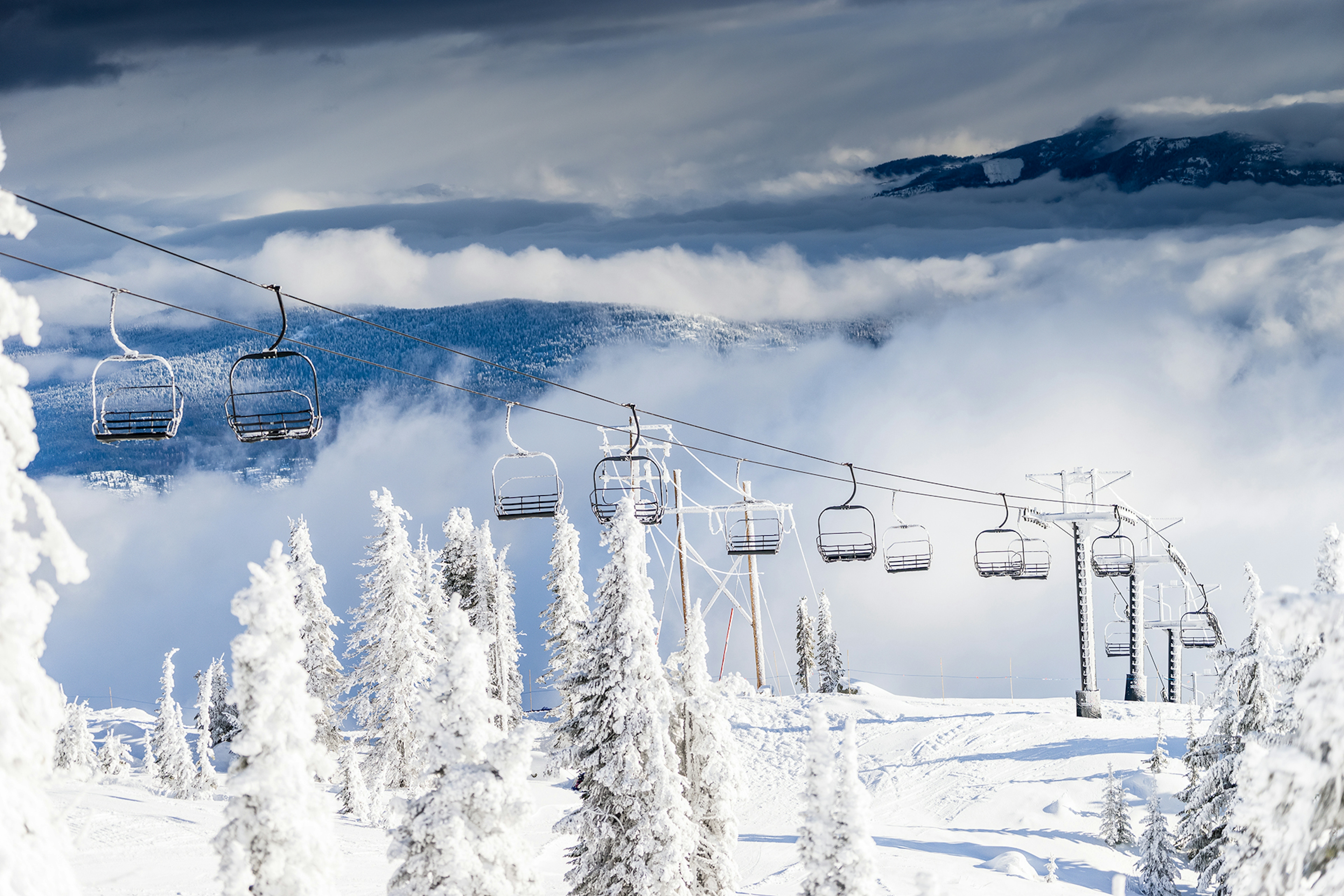 Scenic view of Red Mountain Ski Resort