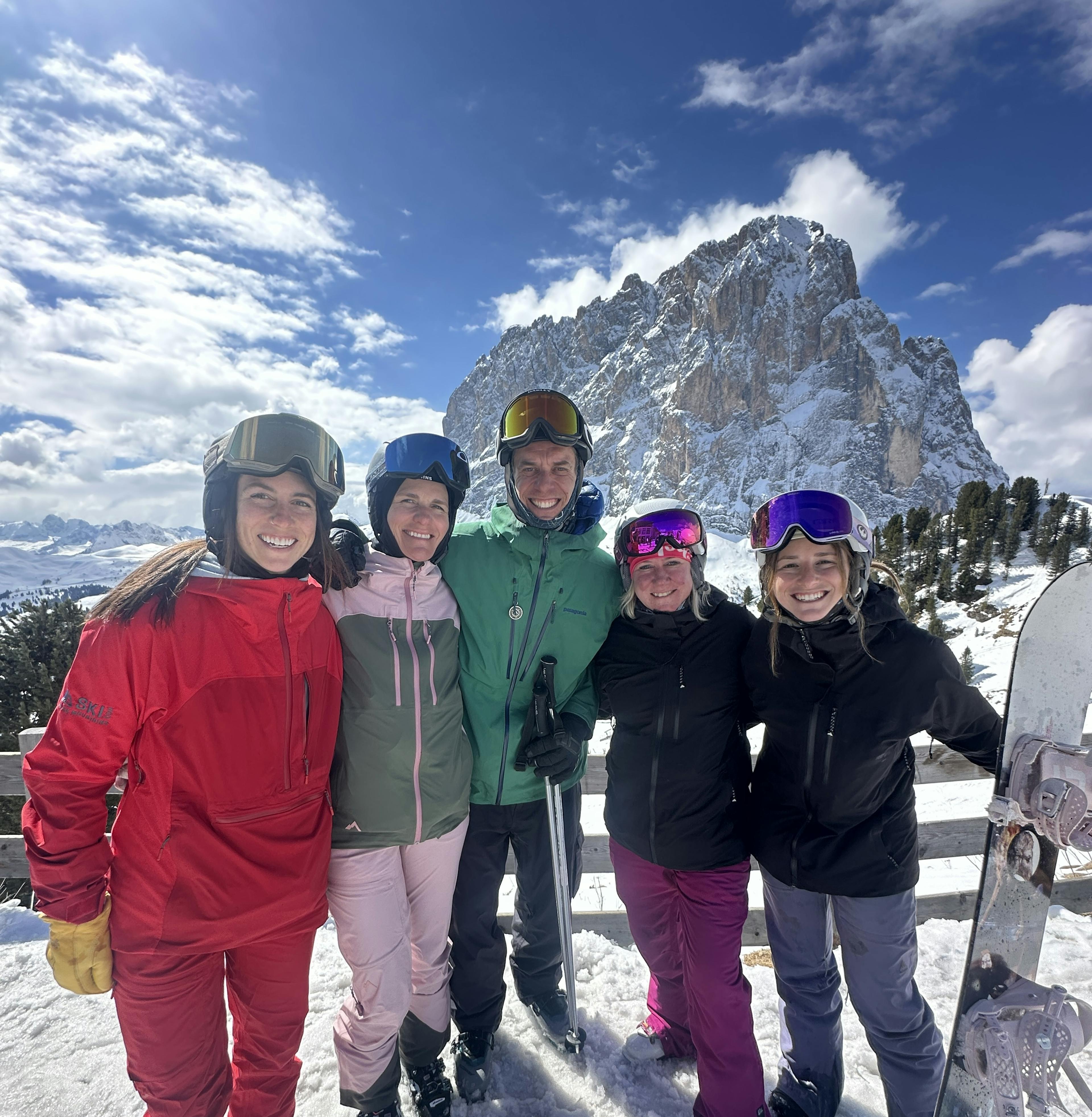 The Ski.com team in the Italian Dolomites
