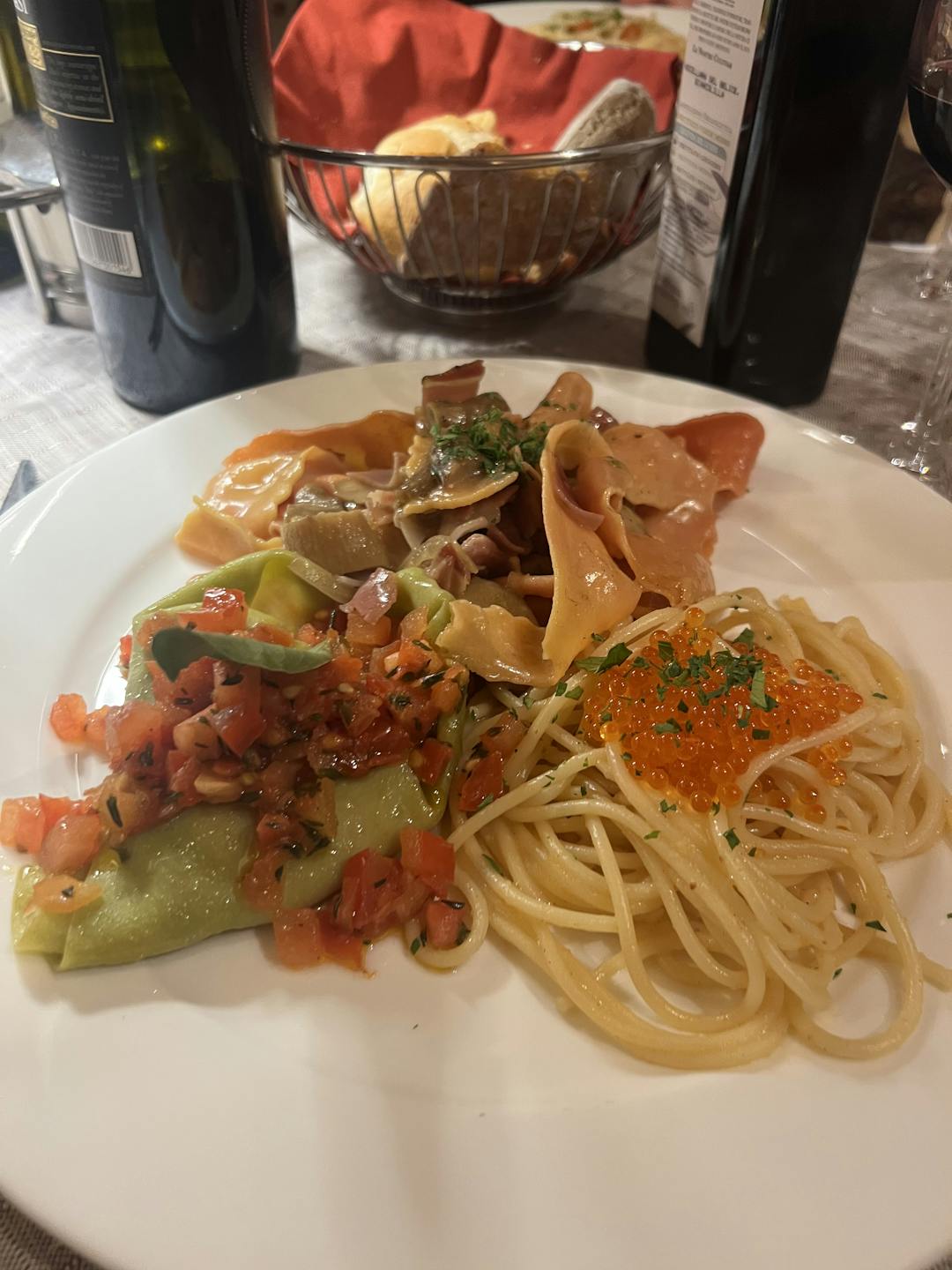 Pasta dish at Refugio Averau