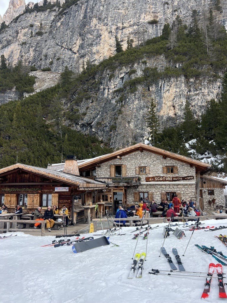 Refugio Scotoni in the Italian Dolomites