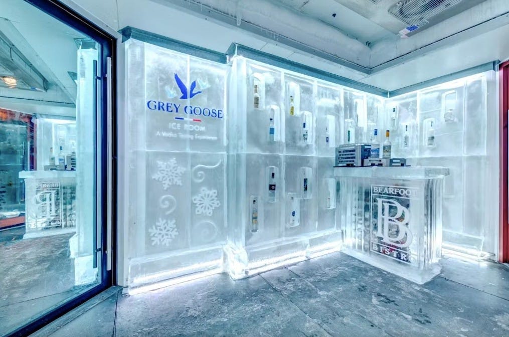 Grey Goose Ice Room at the Bearfoot Bistro