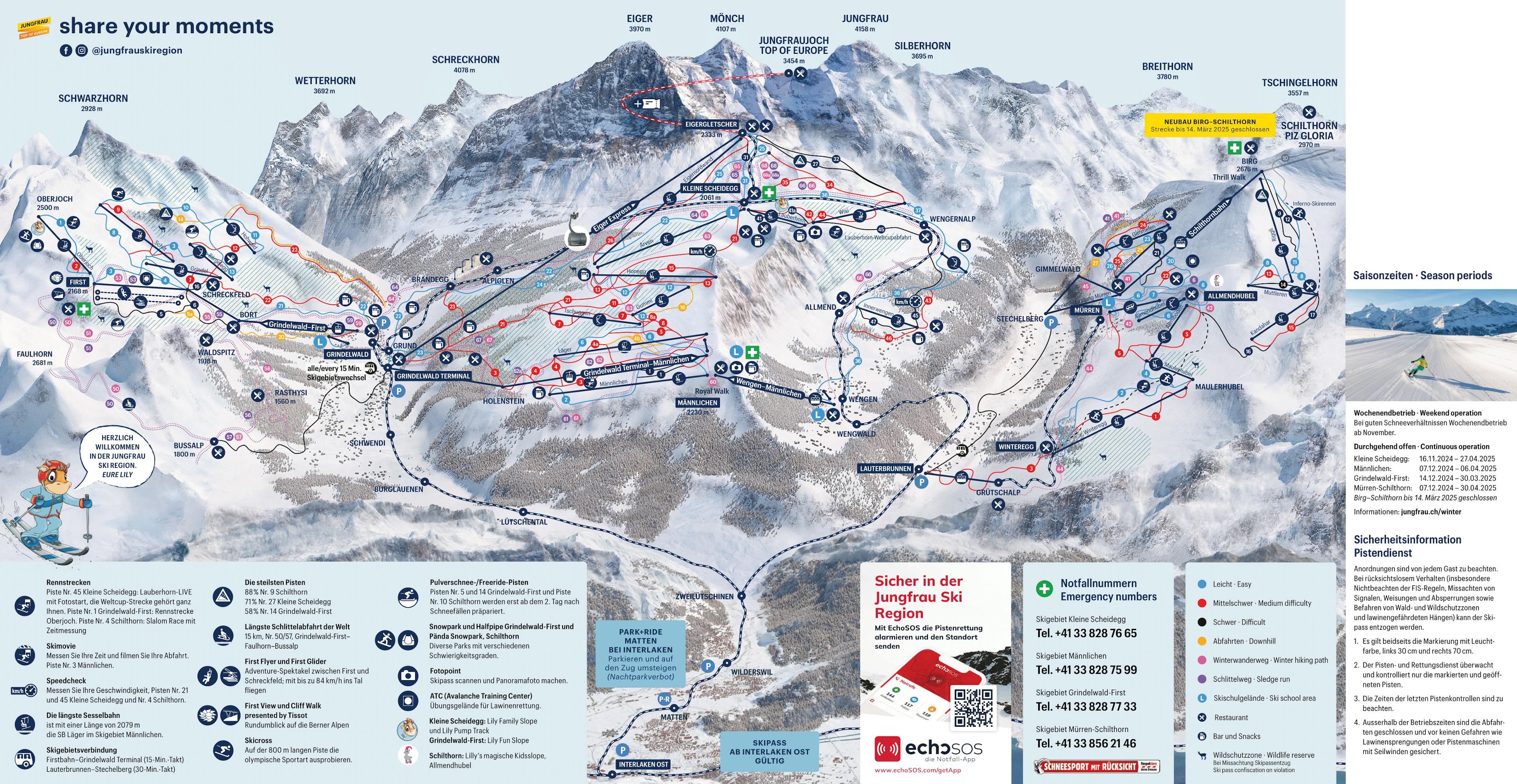 Interlaken winter trail map