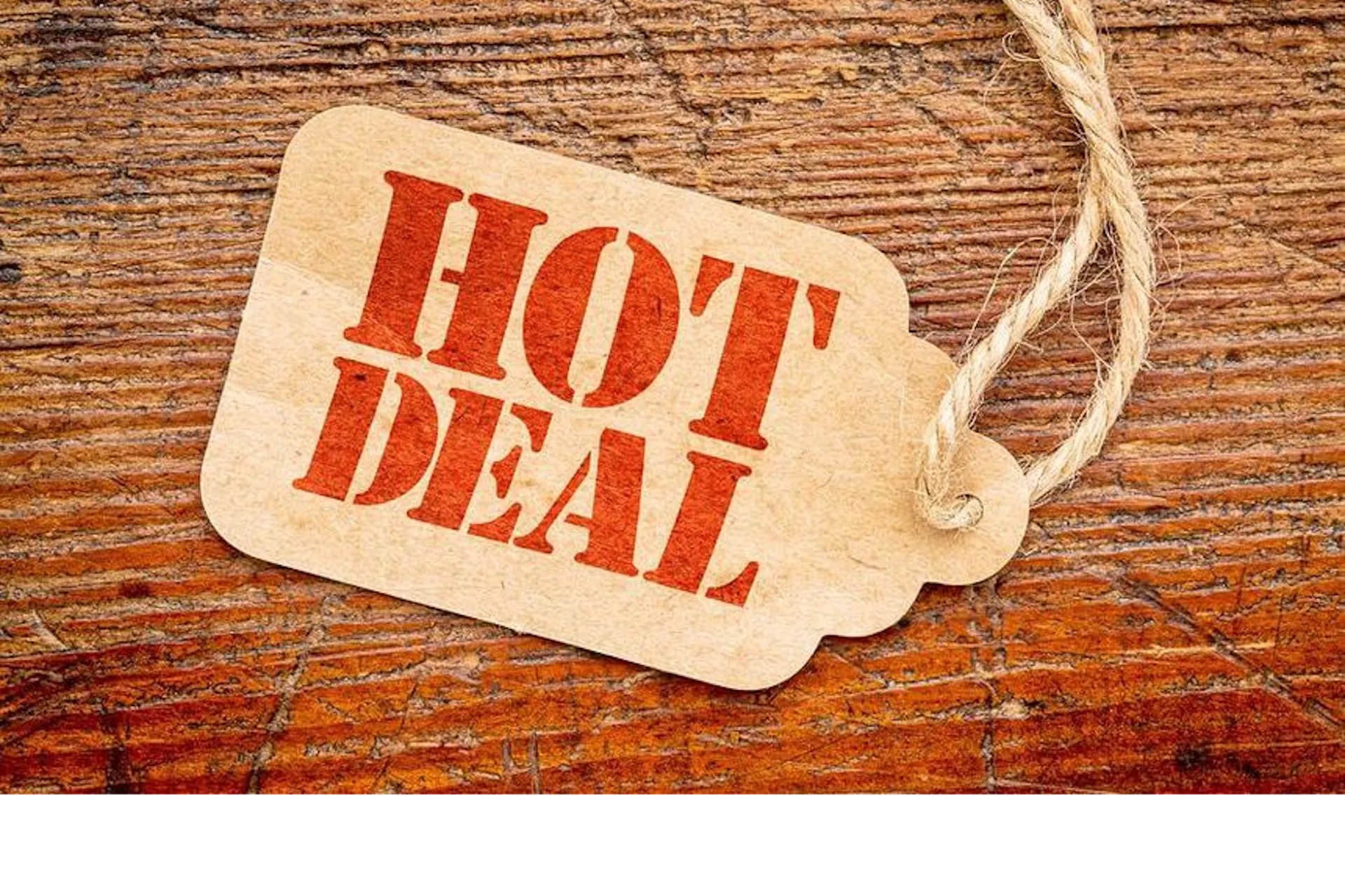 Hot deal sign