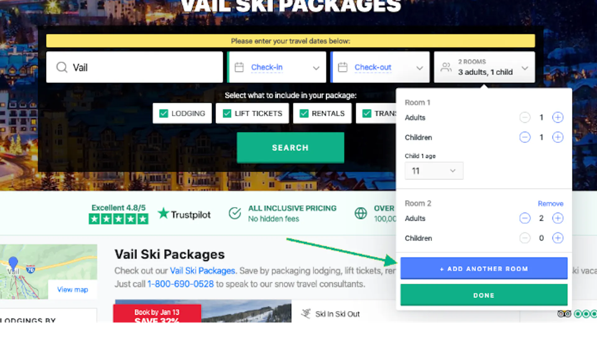 Adding more rooms to search.