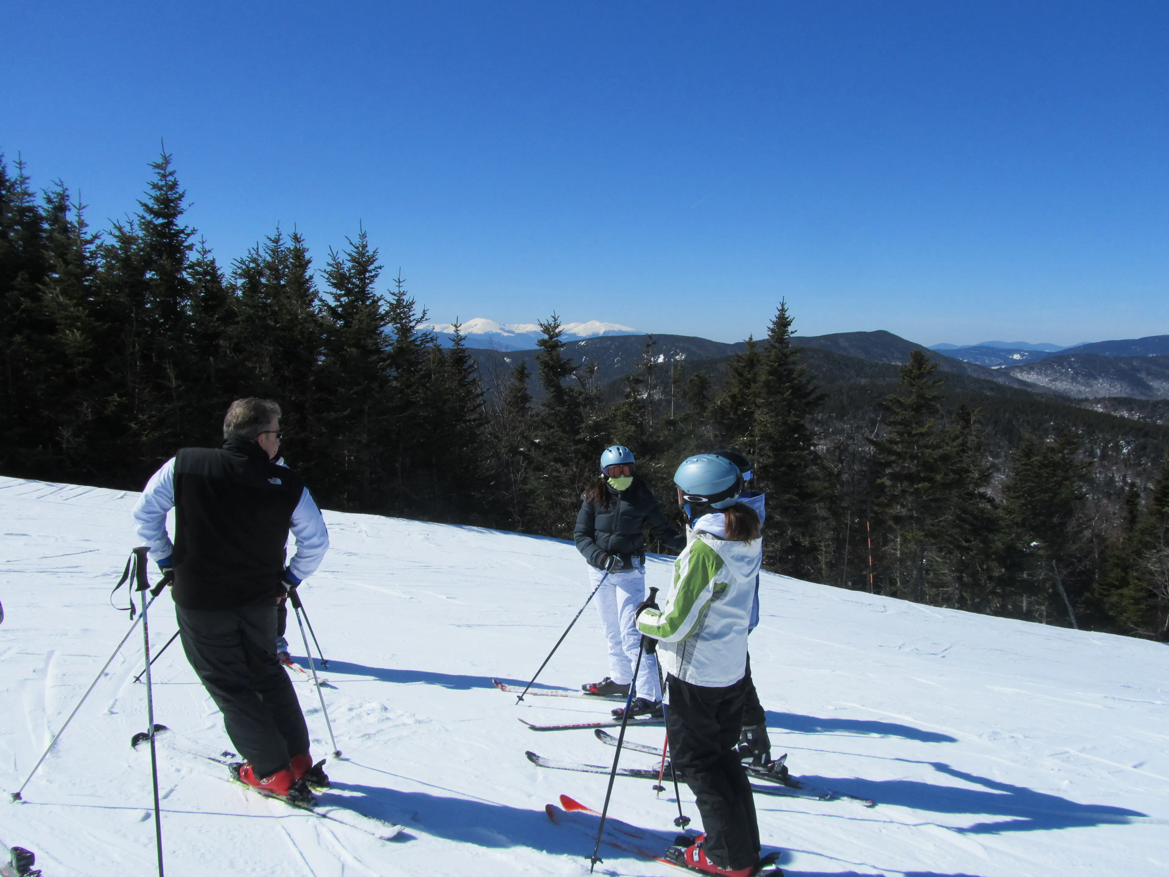 Skiing Sunday River with family and friends
