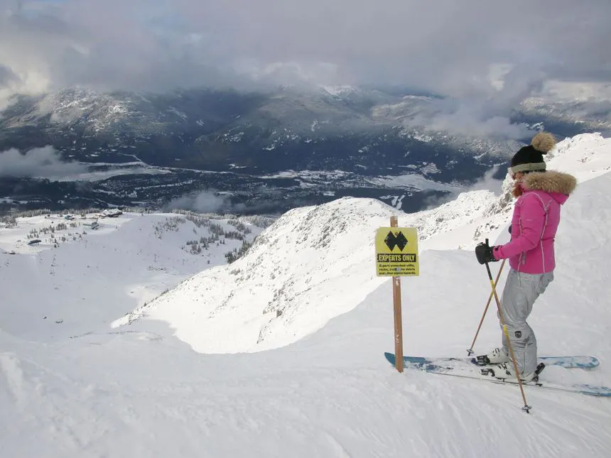 Double black diamond at Whistler Connection