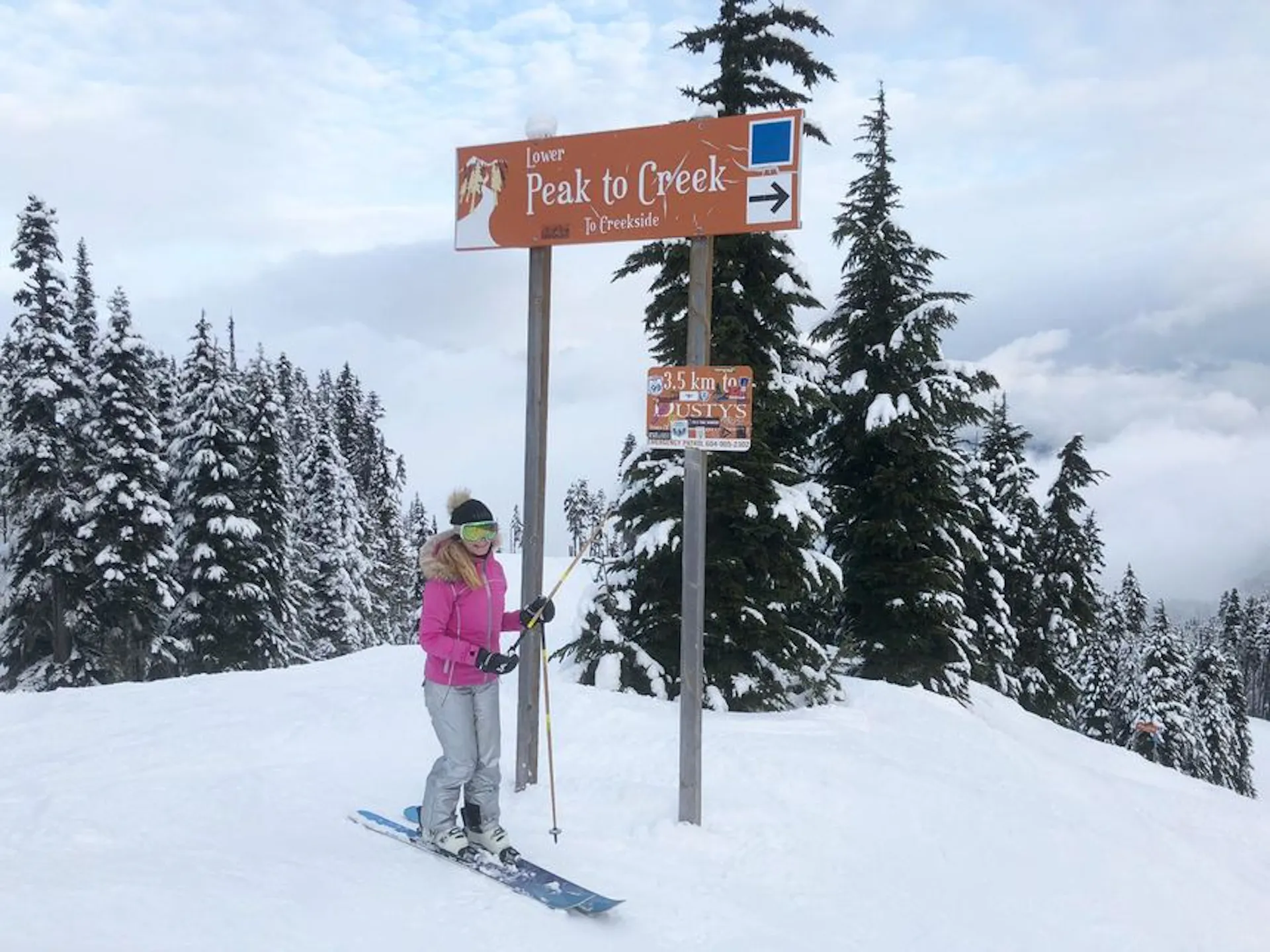 Ski top to bottom on “Peak to Creek”