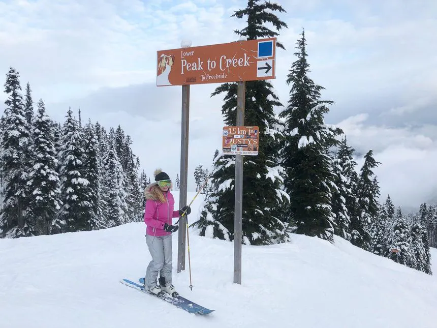 Ski top to bottom on “Peak to Creek”