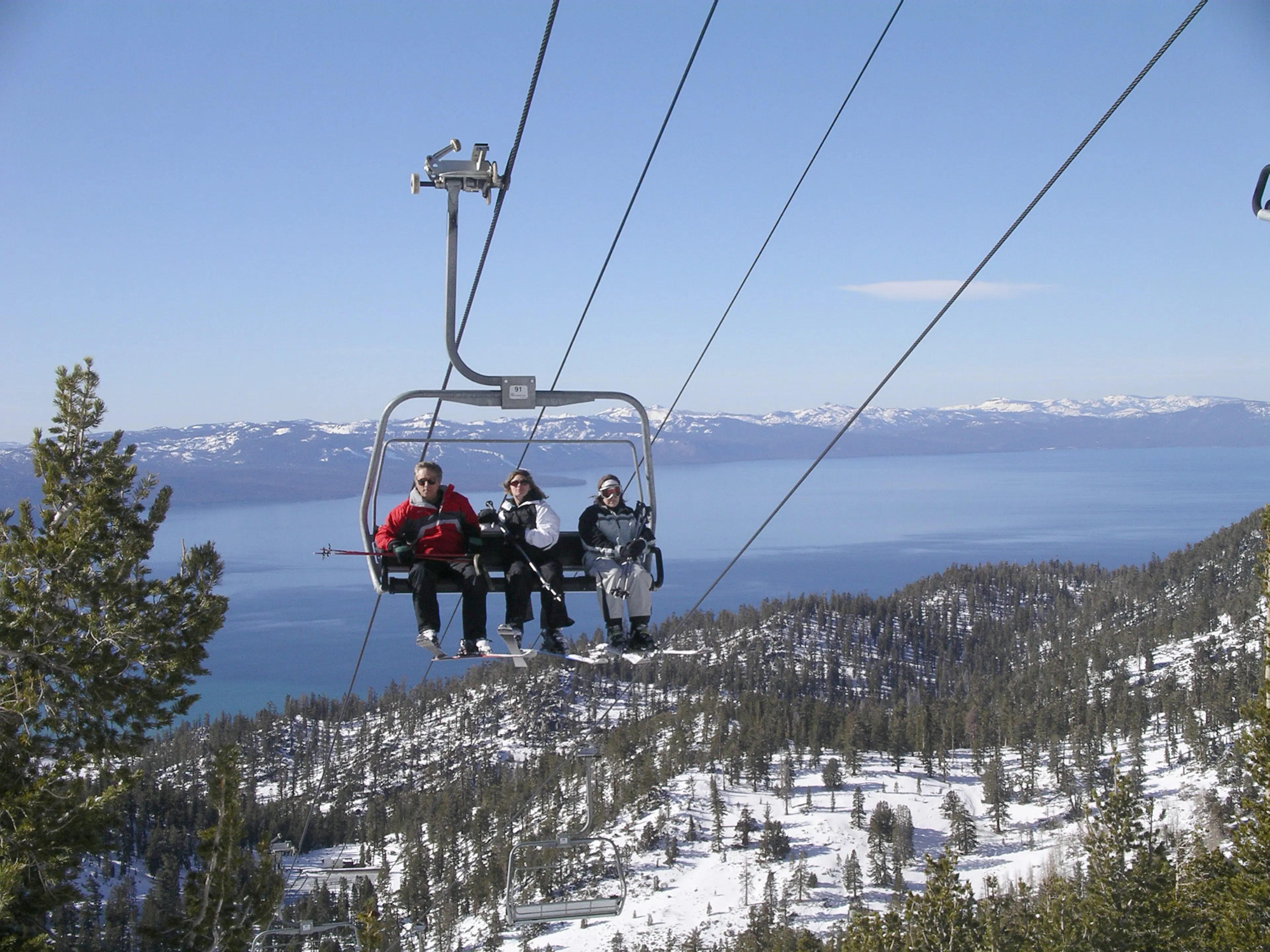 View of Lake Tahoe from Heavenly chairlift