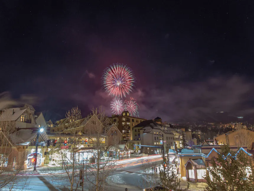 New Year fireworks at Breckenridge