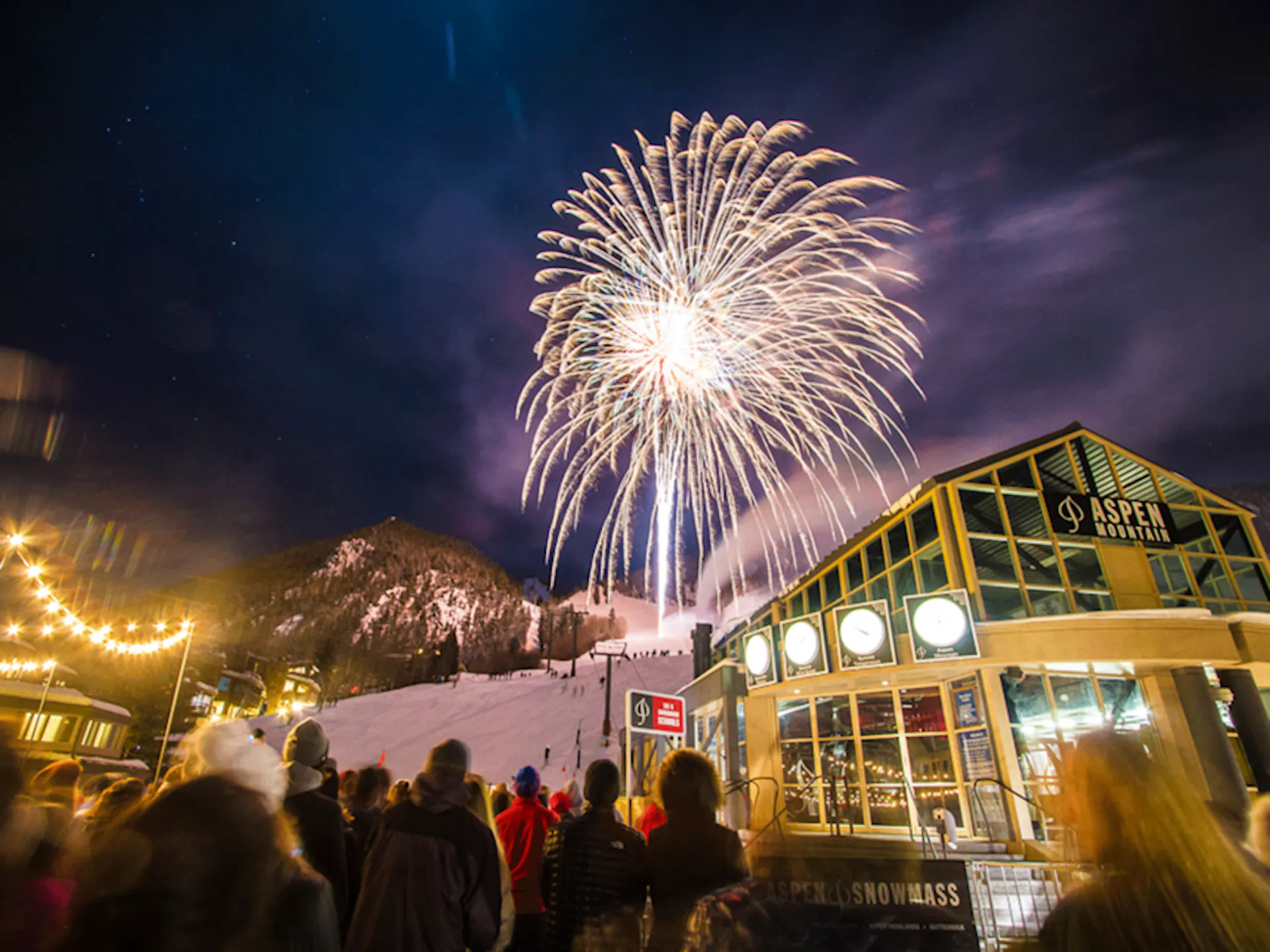 Fireworks at Aspen Mountain