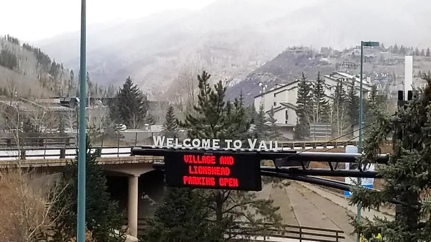 Vail Village main entrance