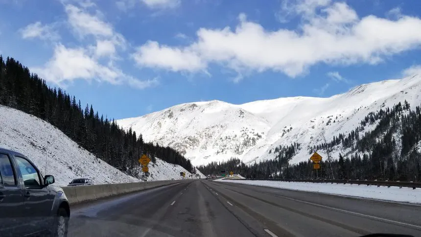 I-70 Eastbound from Silverthorne approaching Johnson Tunnel