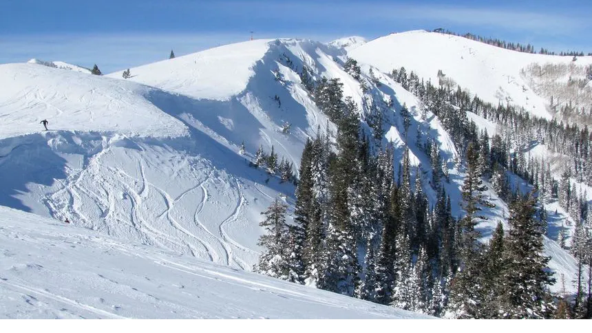 Top of Empire Express looking across the Daly Bowl and Daly Chutes
