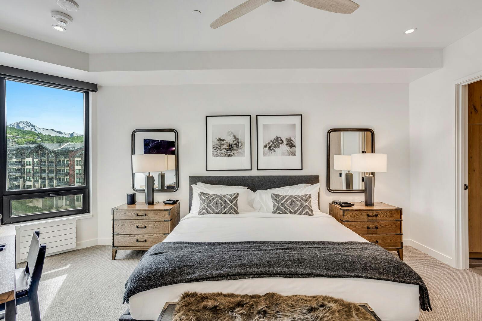 The interior of a room at Snowmass' Electric Pass Lodge.