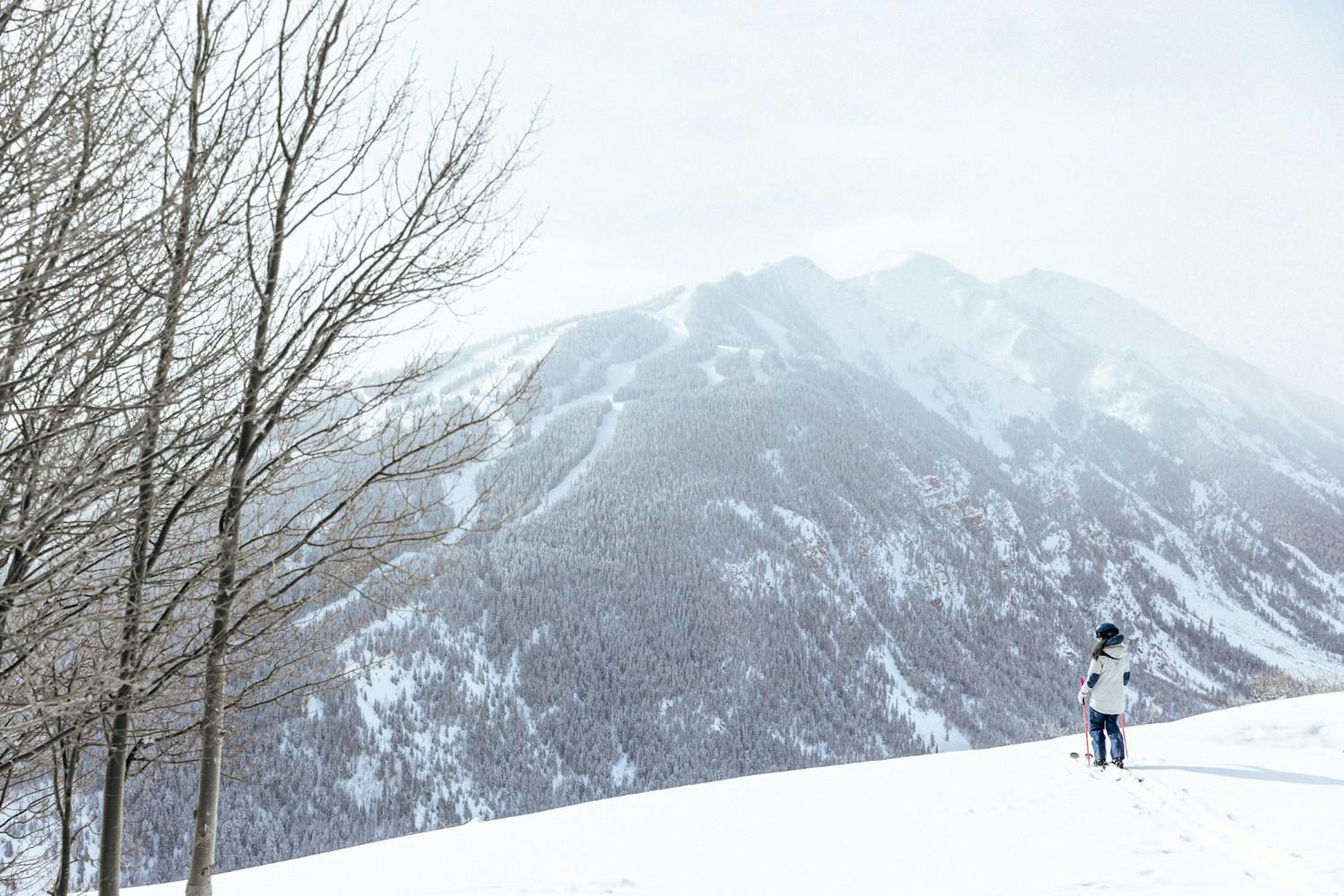 A skier on Aspen Snowmass's Buttermilk Mountain.