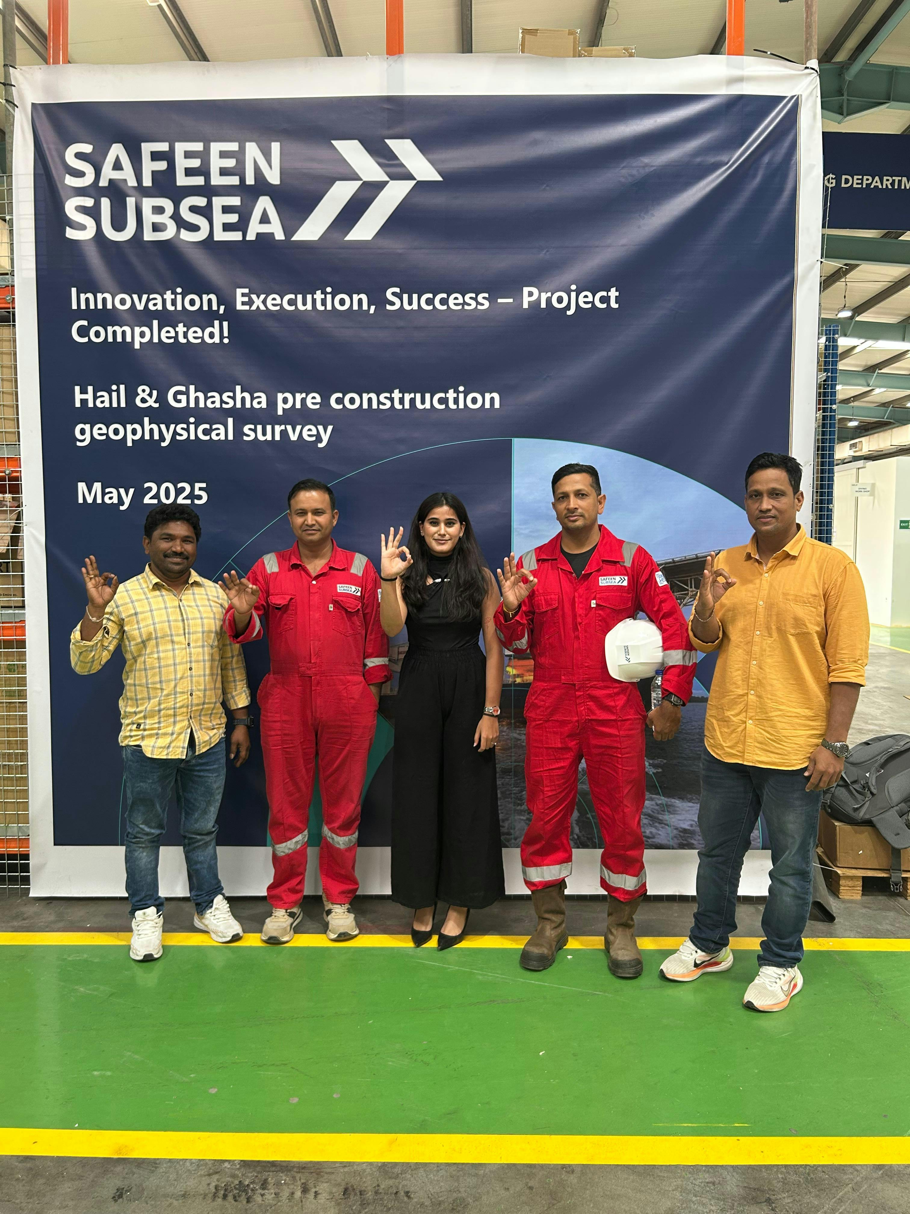 Safeen Subsea Divers with a member of SND Platform
