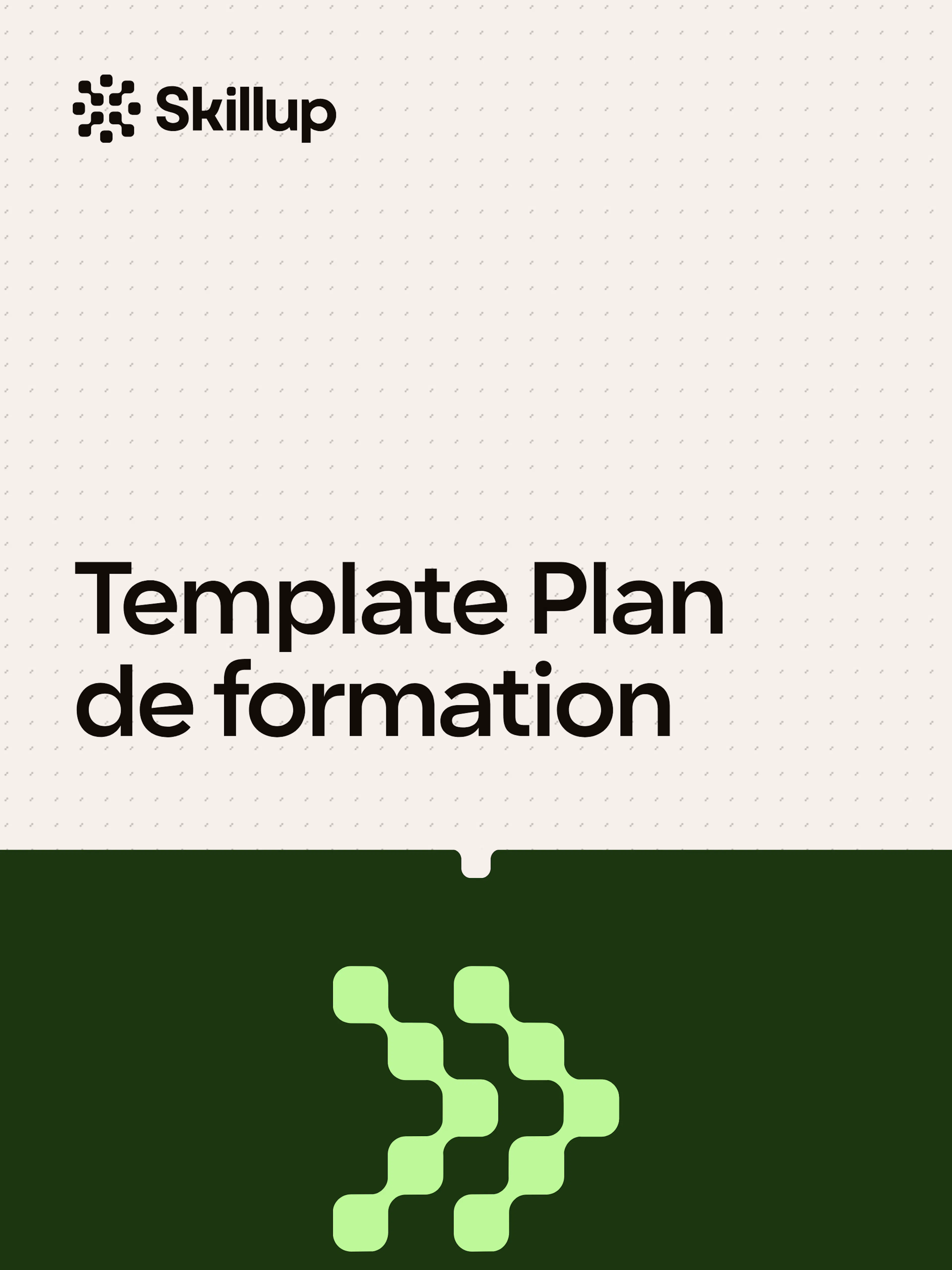 Couverture : Template Plan de formation