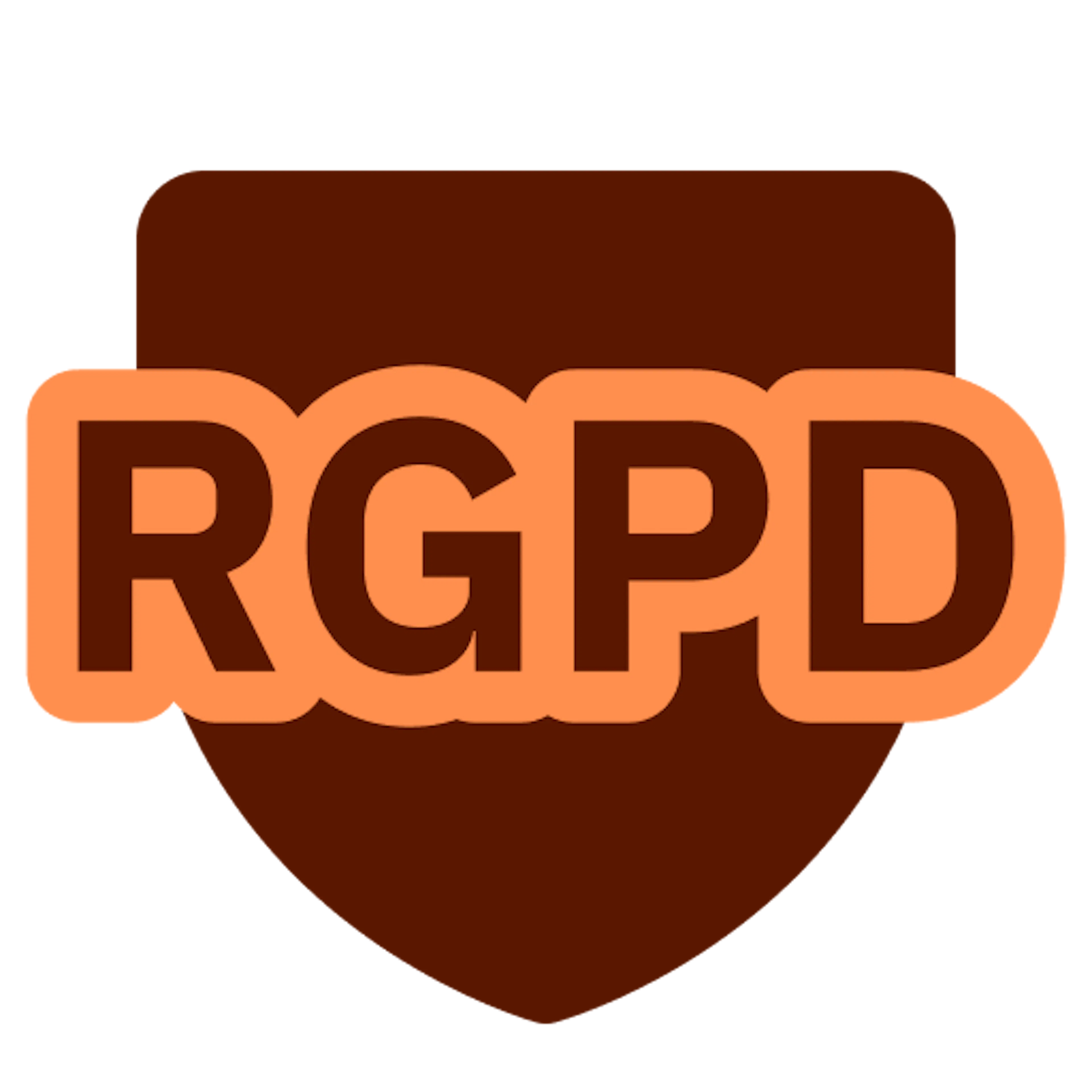 Pictogramme de bouclier RGPD