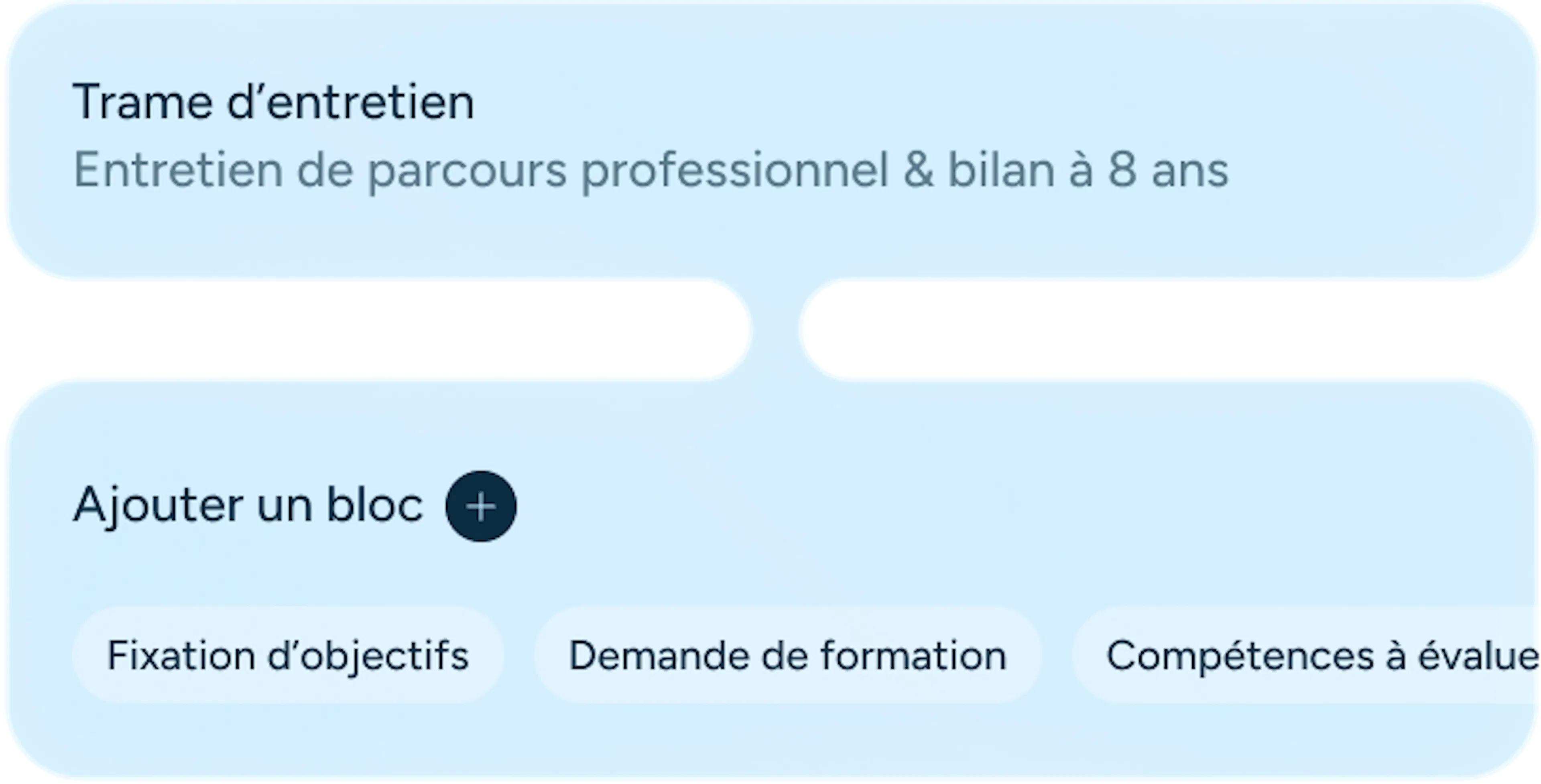 Interface Skillup : trame d'entretien
