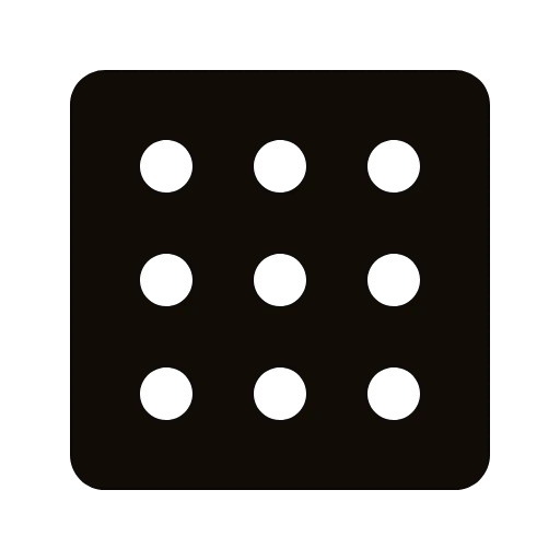 Pictogramme de grille de neuf points