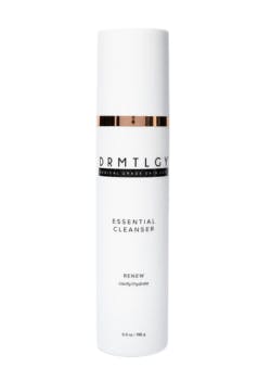 Drmtlgy Essential Cleanser is our value + efficacy combo face wash choice.