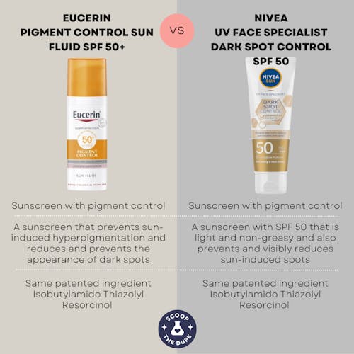 Eucerin Pigment Control Sun Fluid vs Nivea UV Face Specialist