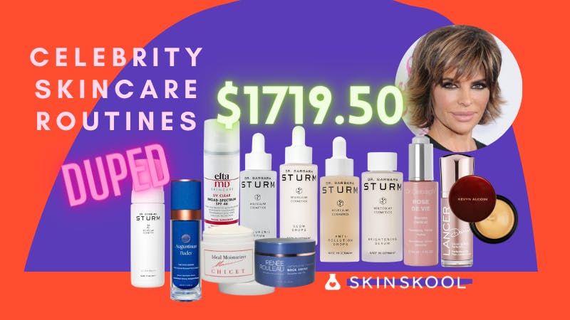 Celebrity Skincare Routines Duped: Lisa Rinna's $2000 skincare routine made  more affordable - Blog