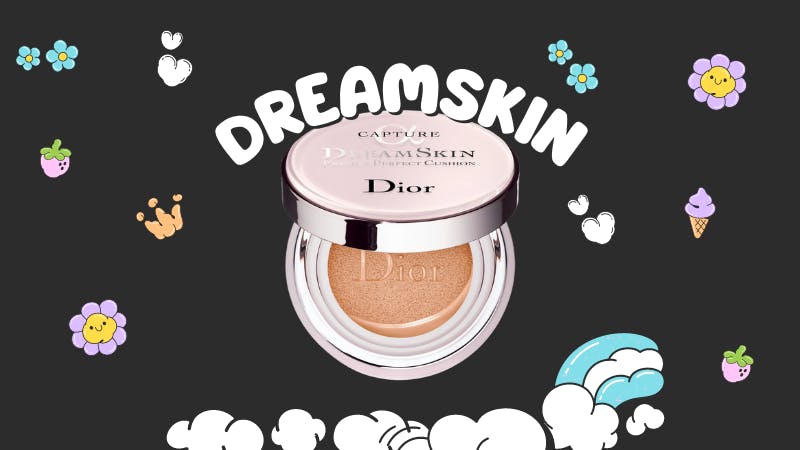 Open compact of Dior Dreamskin Cushion, highlighting the product being discussed in the article about affordable alternatives.