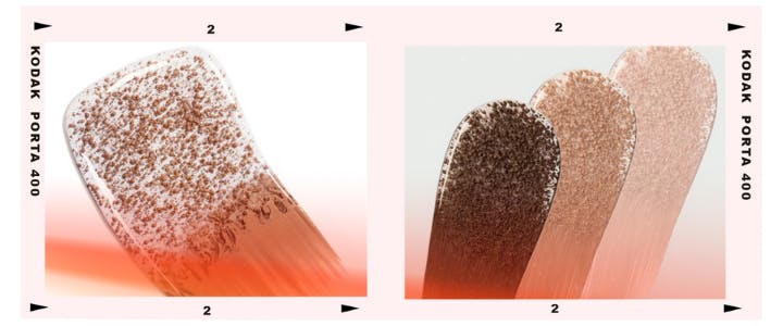 Chanel Water Fresh Tint texture (L) vs. Rode Inc. Skin Tint texture (R)