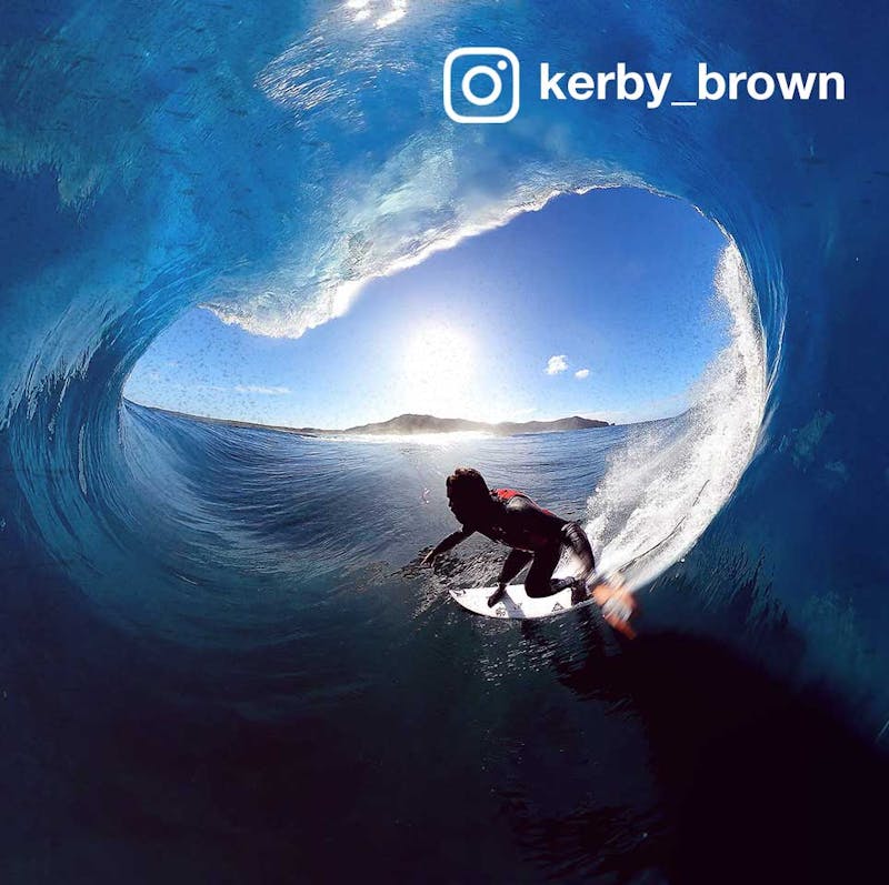 Kerby Brown, pro surfer finds his frequency when immersed in the ocean and synchronized with Mother Nature. He sports Push Active earbuds