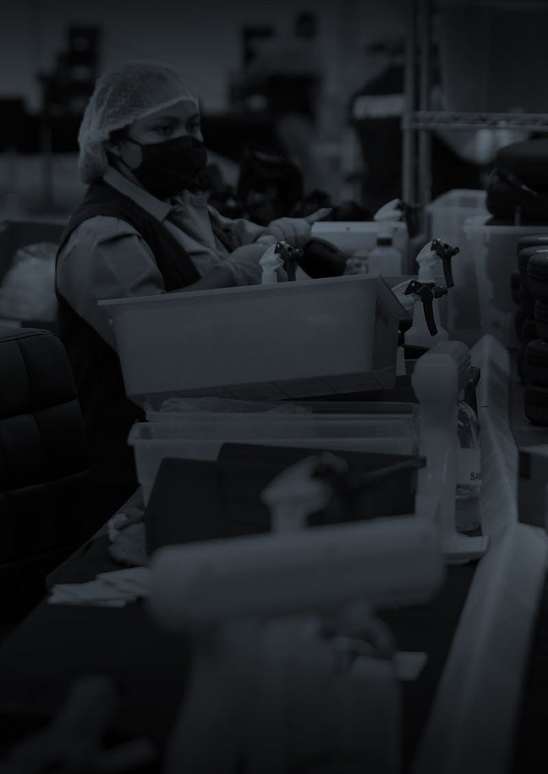 The implementation of LEAN processes in our manufacturing process has led to a reduction of energy used and less waste produced.