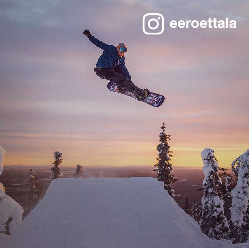 Euro Ettala finds his frequency when he’s strapped to his board, that’s when the world disappears and he can shred in his own fairytale