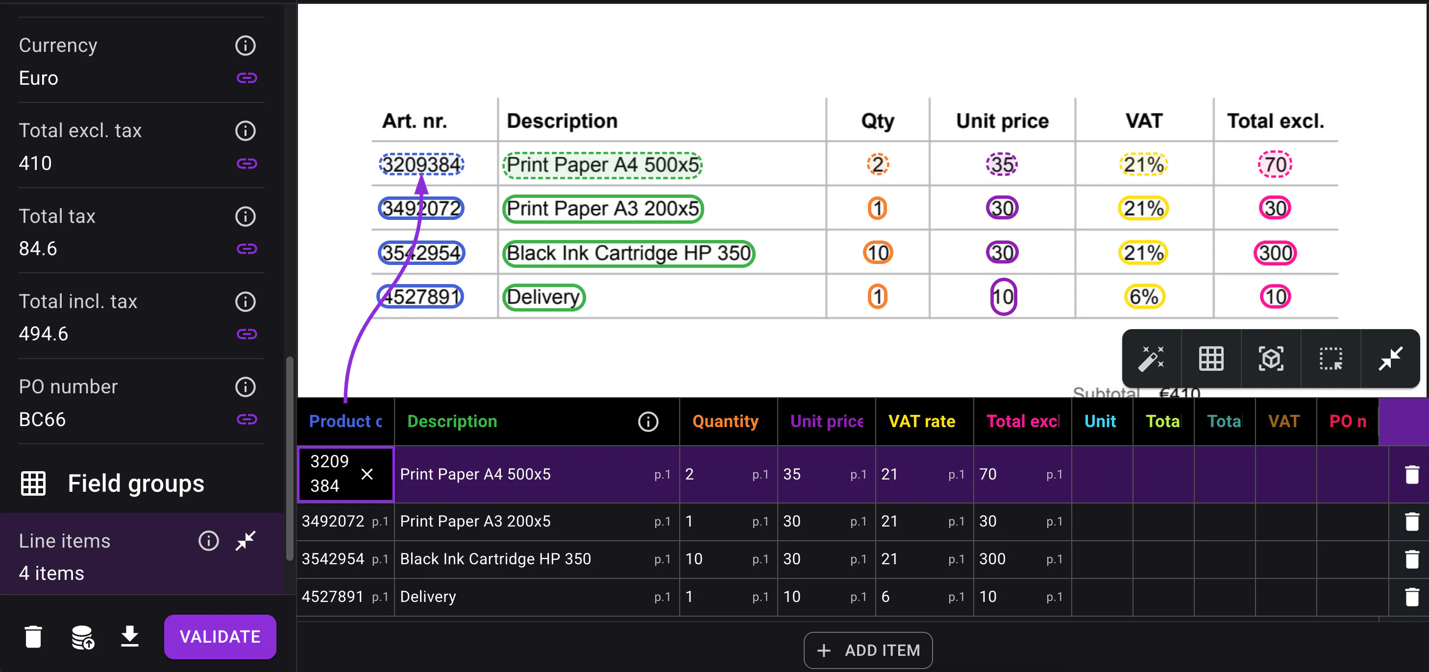 Smart apply - Result